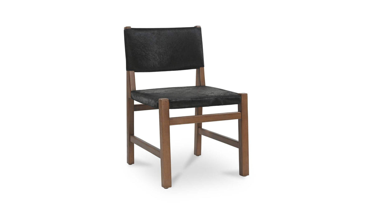 Malone Black Hair On Hide Dining Chair - Ornate Home