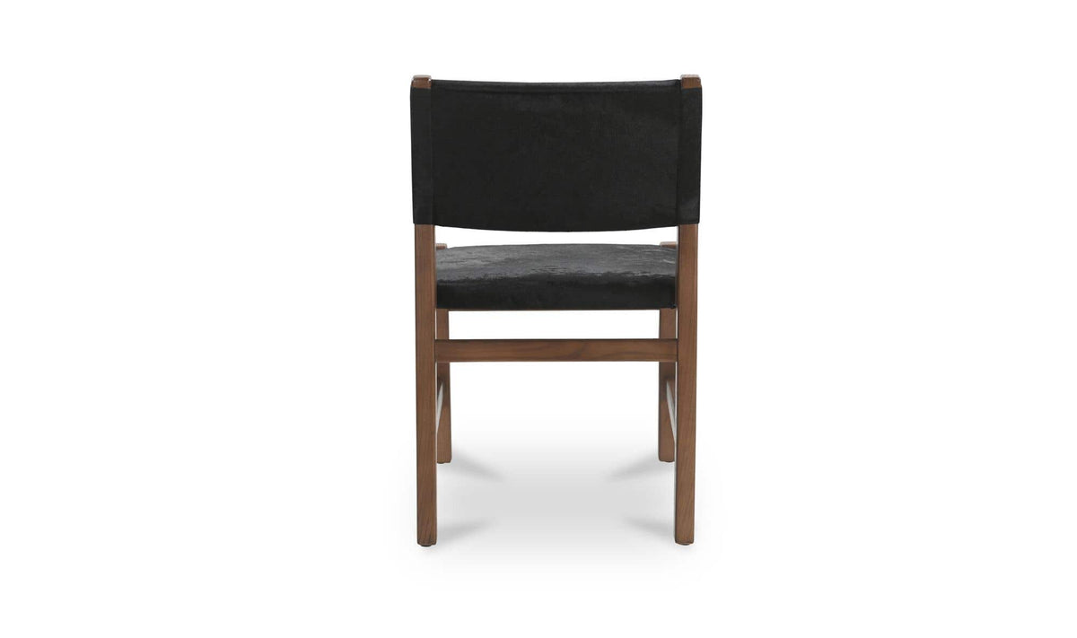 Malone Black Hair On Hide Dining Chair - Ornate Home