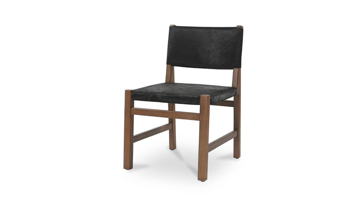 Malone Black Hair On Hide Dining Chair - Ornate Home