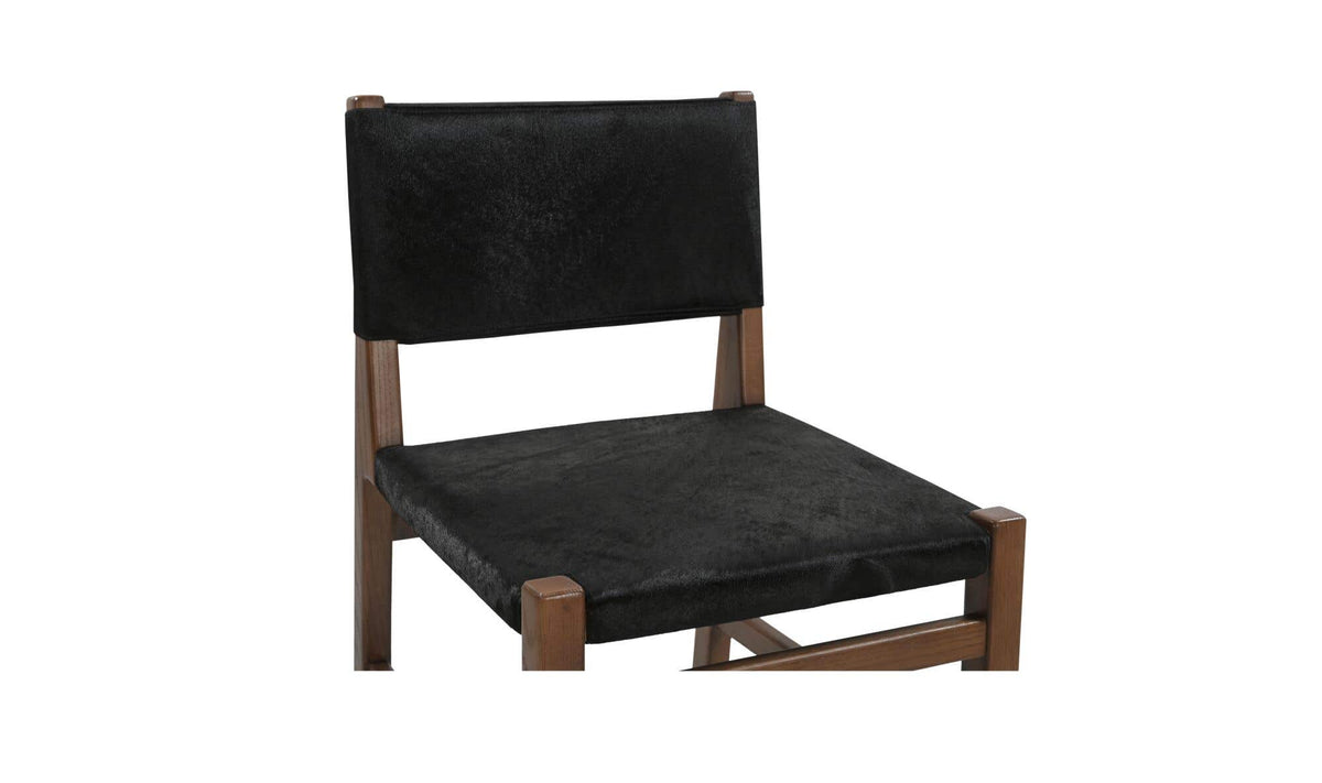 Malone Black Hair On Hide Dining Chair - Ornate Home