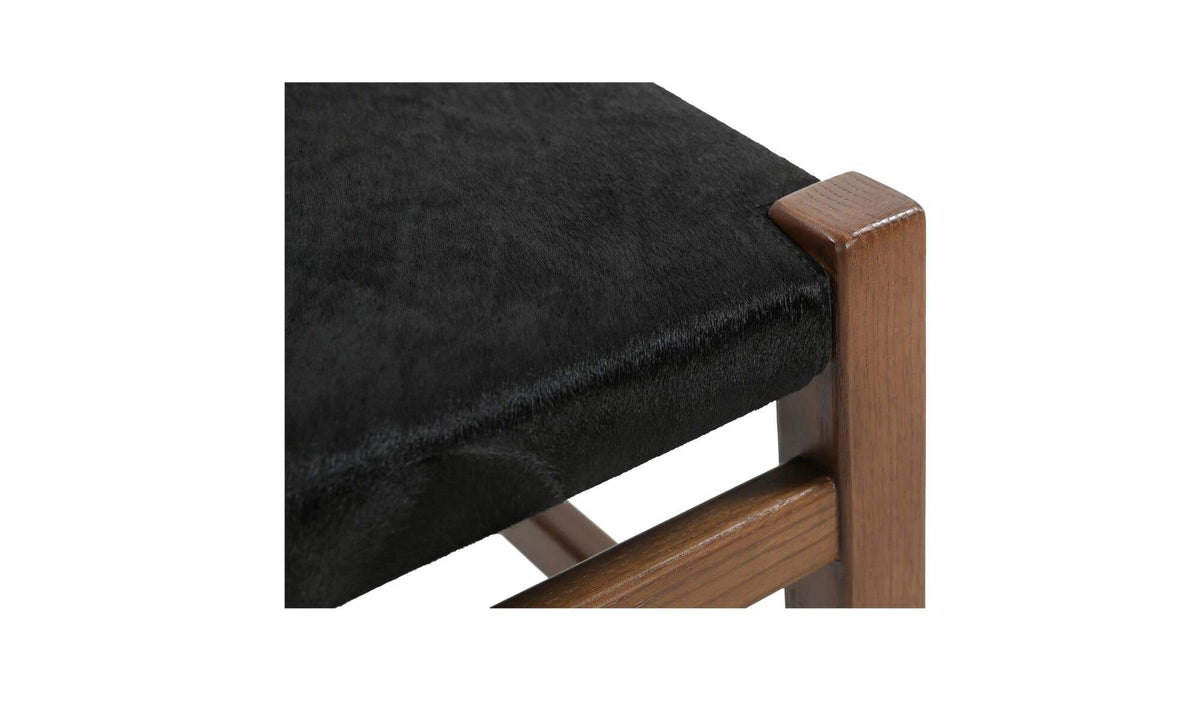 Malone Black Hair On Hide Dining Chair - Ornate Home