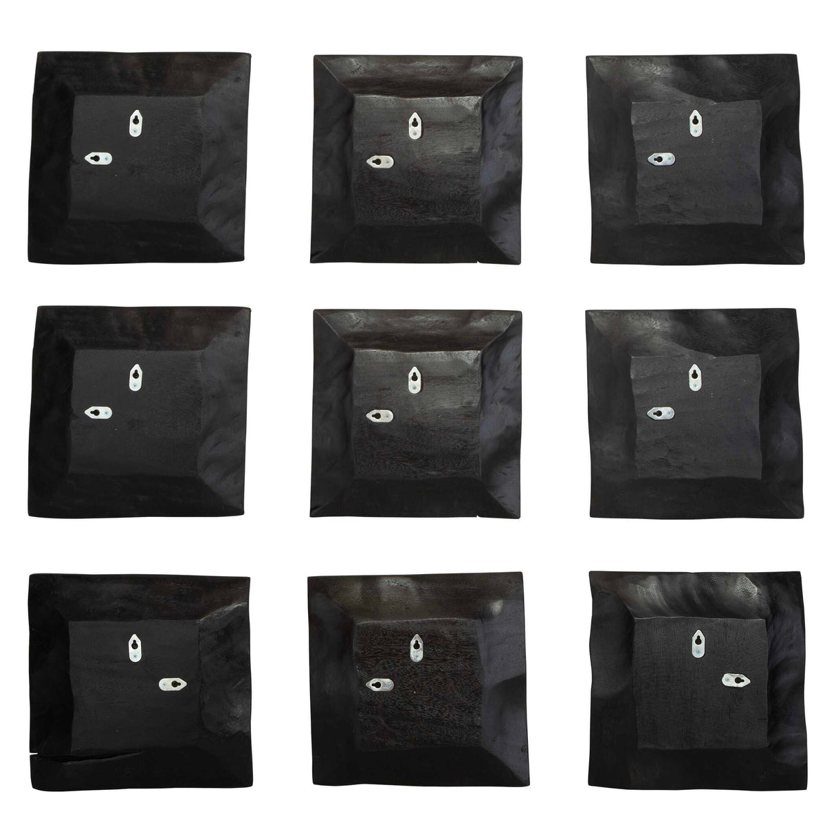 Malosi Black Wood Wall Decor (Set of 9) - Ornate Home