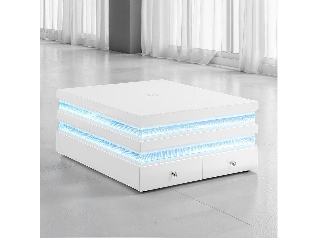 Maloy White Square Cocktail Table - Ornate Home