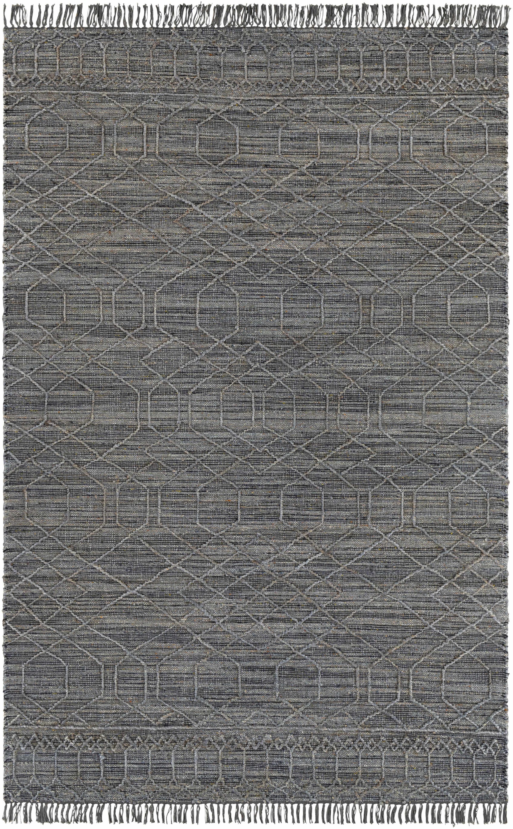 Manby Black Jute&Wool Area Carpet Area Rug - Clearance - Ornate Home