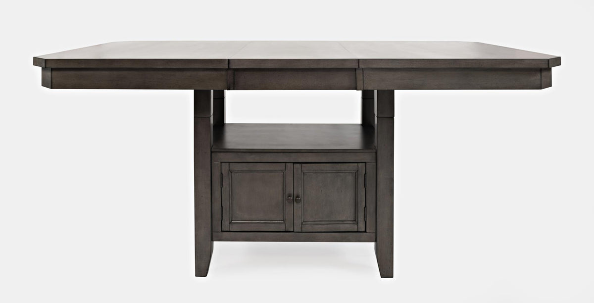 Manchester Grey High/Low Rect. Counter Dining Table w/ 4 Stools - Ornate Home