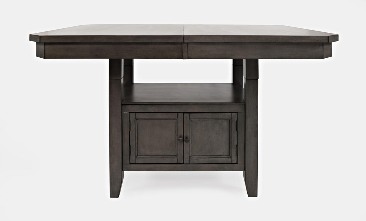 Manchester Grey High/Low Rect. Counter Dining Table w/ 4 Stools - Ornate Home