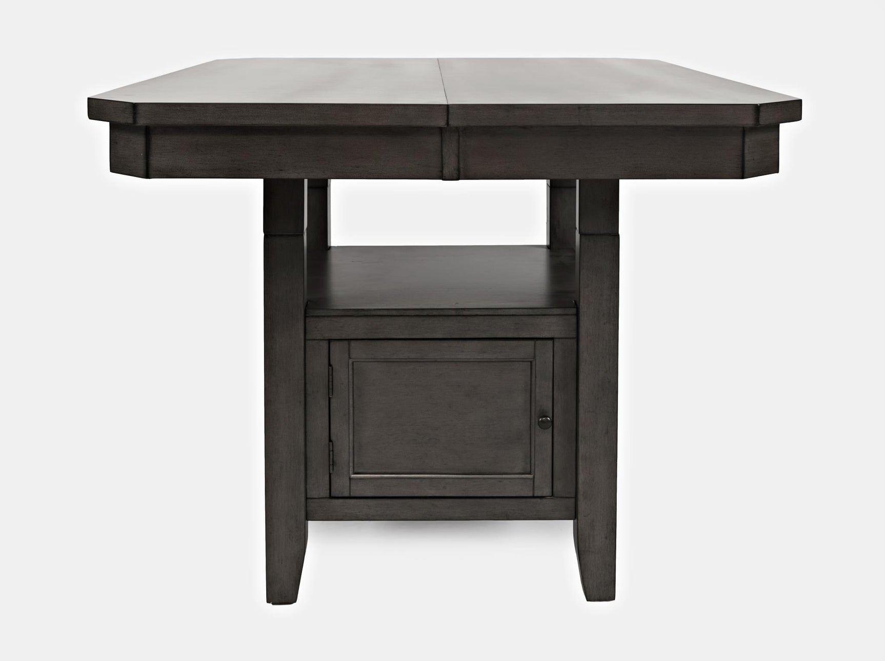 Manchester Grey High/Low Sq. Counter Dining Table w/ 4 Stools - Ornate Home