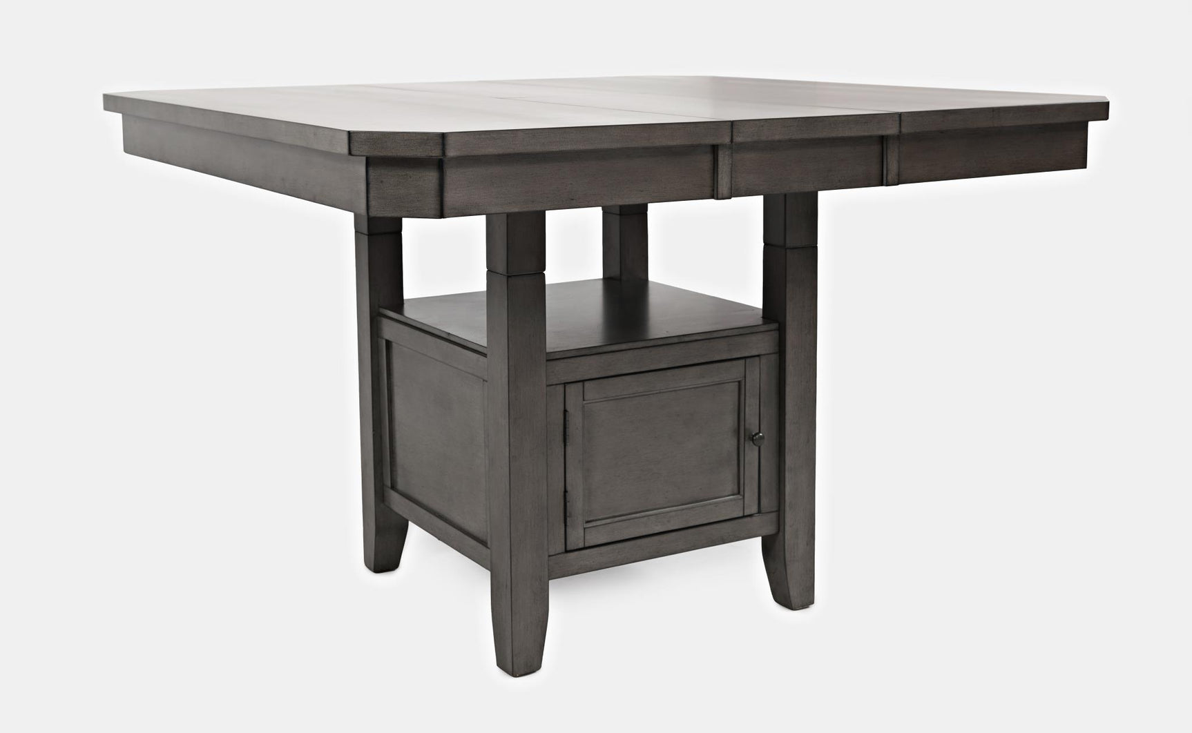 Manchester Grey High/Low Sq. Counter Dining Table w/ 4 Stools - Ornate Home