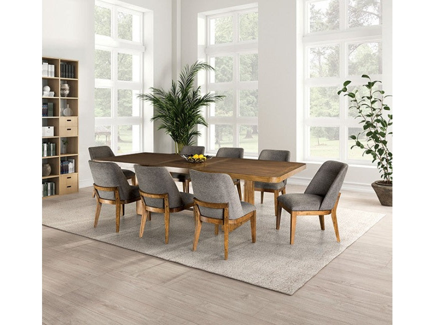 Mandal Chestnut/Gray Side Chair (Set of 2) - Ornate Home