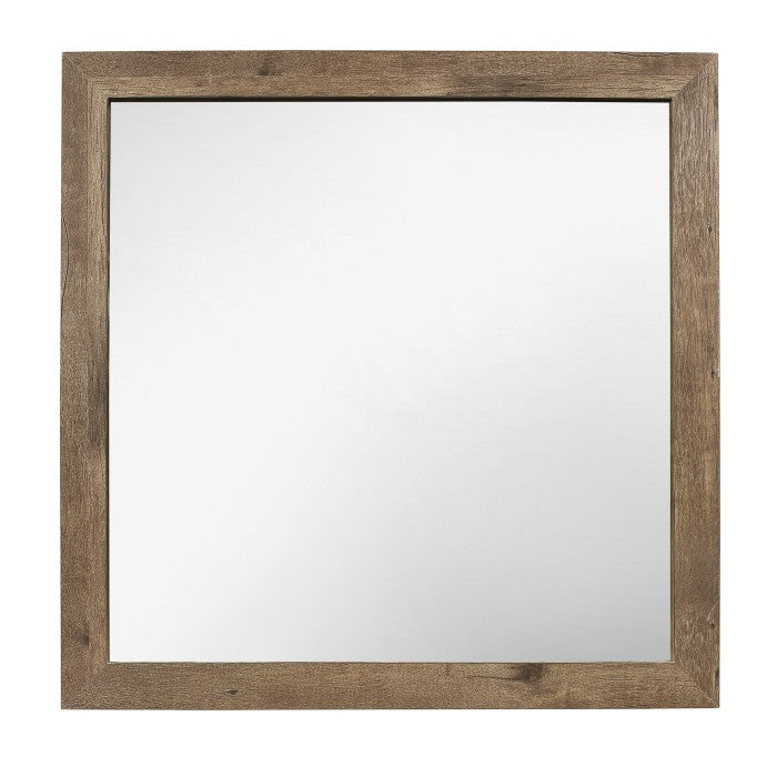 Mandan Weathered Pine Mirror - Ornate Home