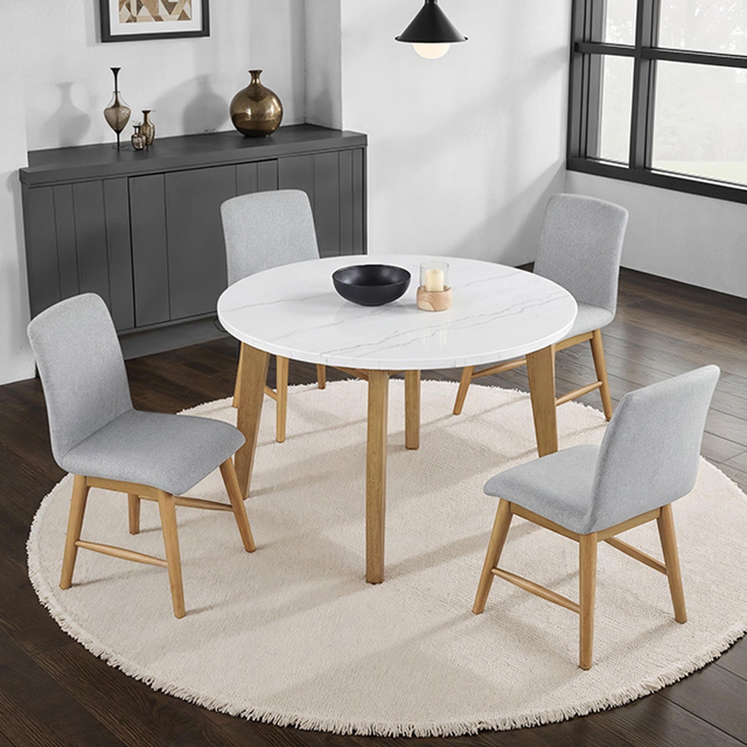 Mandier Natural Round Dining Table - Ornate Home