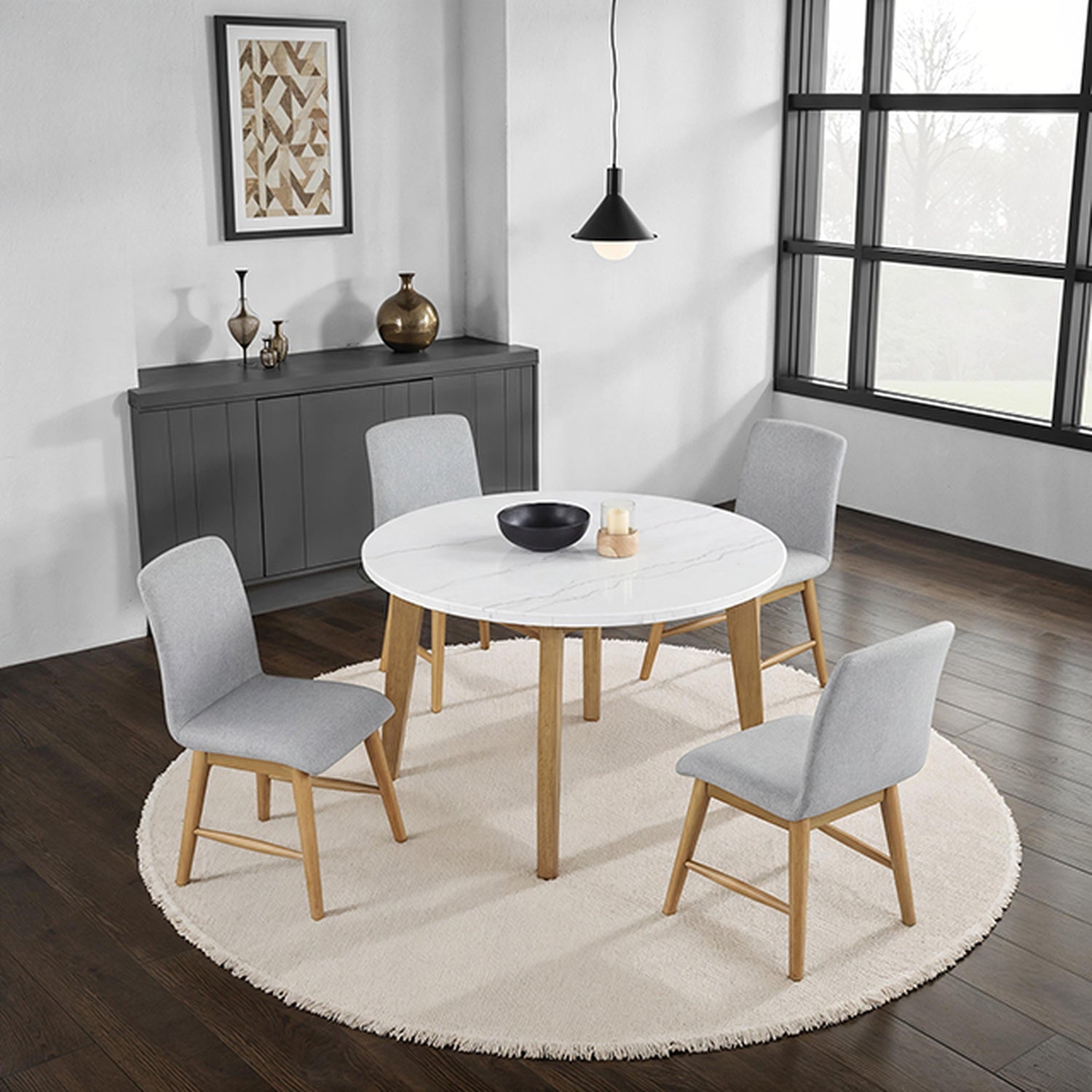 Mandier Natural Round Dining Table - Ornate Home