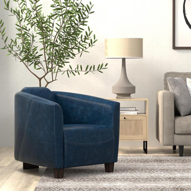 Mandy Blue Arm Chair - Ornate Home