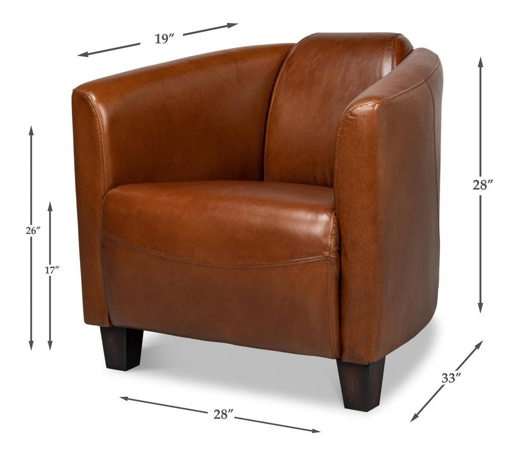 Mandy Brown Arm Chair - Ornate Home