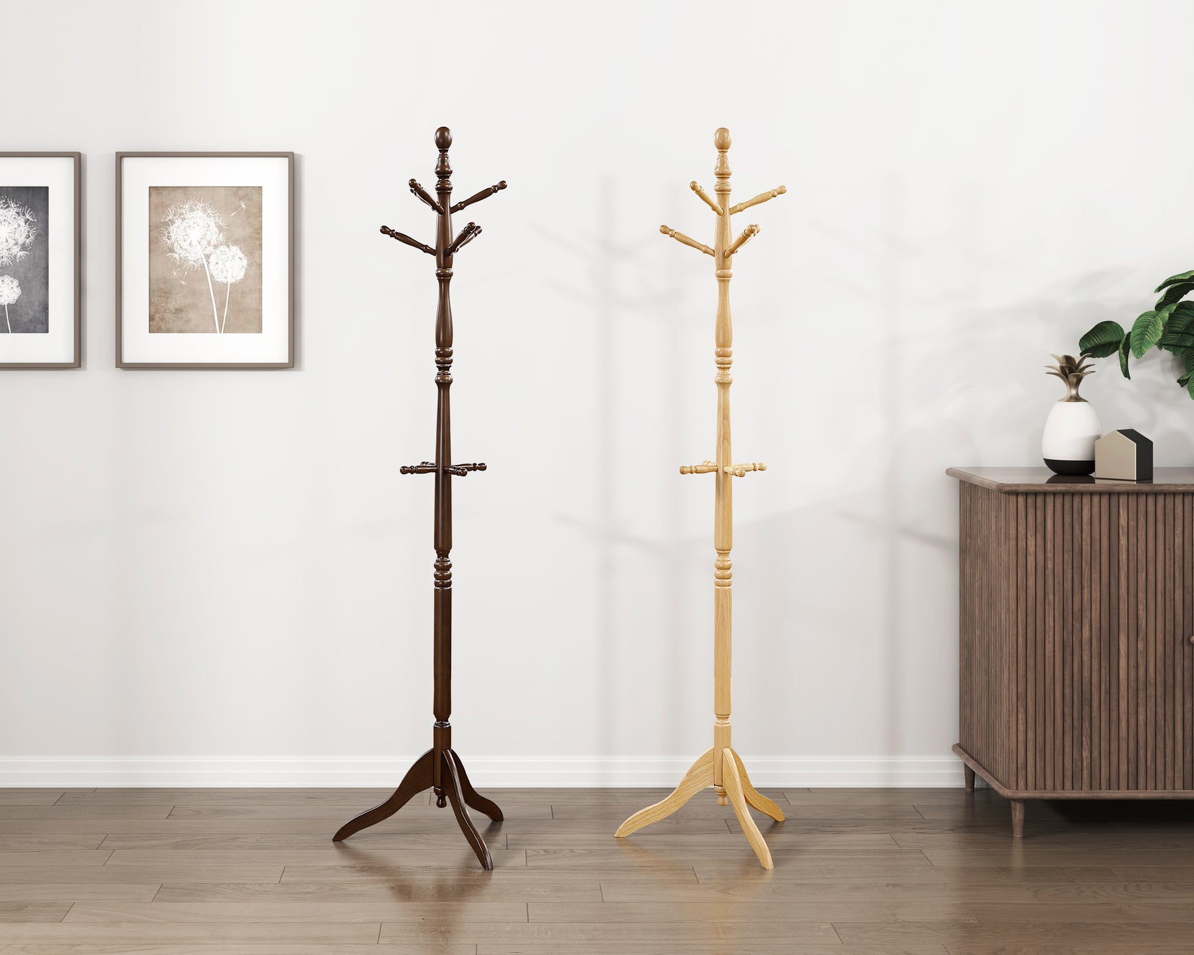 Manny Natural Coat Rack - Ornate Home