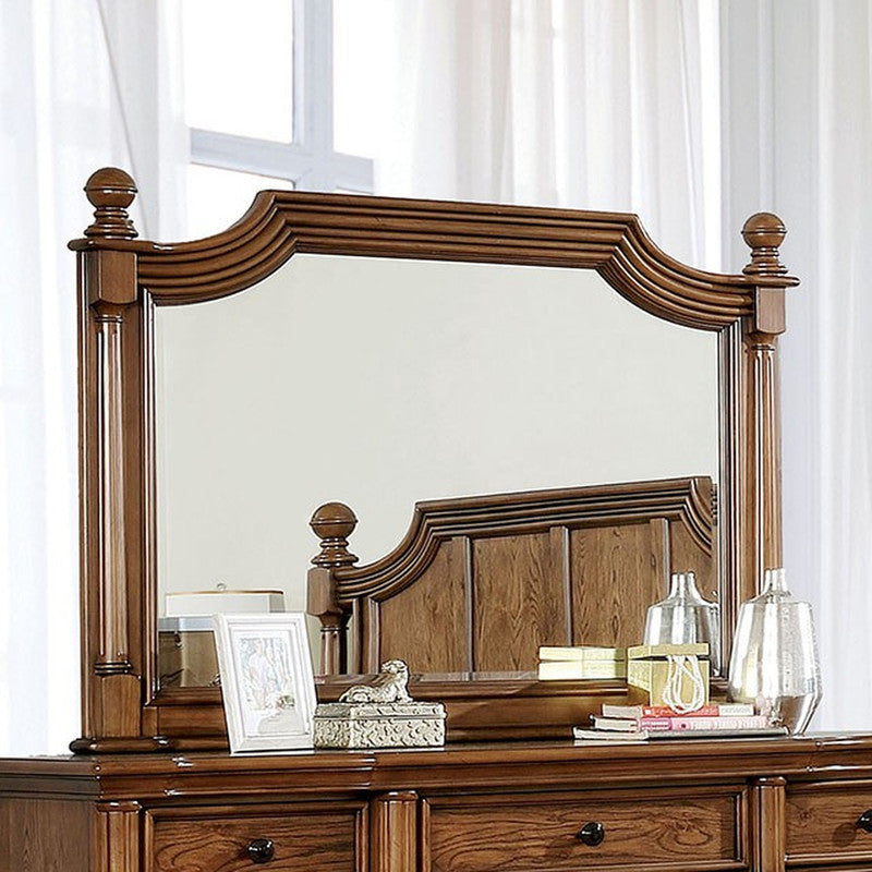 Mantador Dark Oak Mirror - Ornate Home