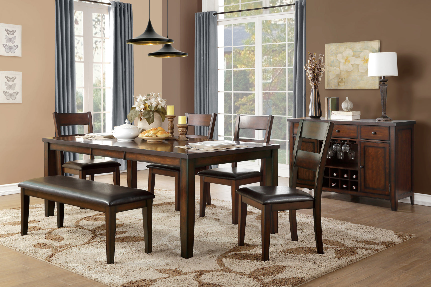 Mantello Cherry Dining Side Chair (Set of 2) - Ornate Home