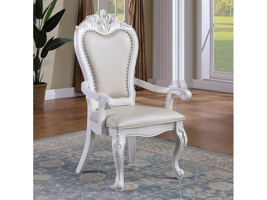 Manzanita White Arm Chair (Set of 2) - Ornate Home