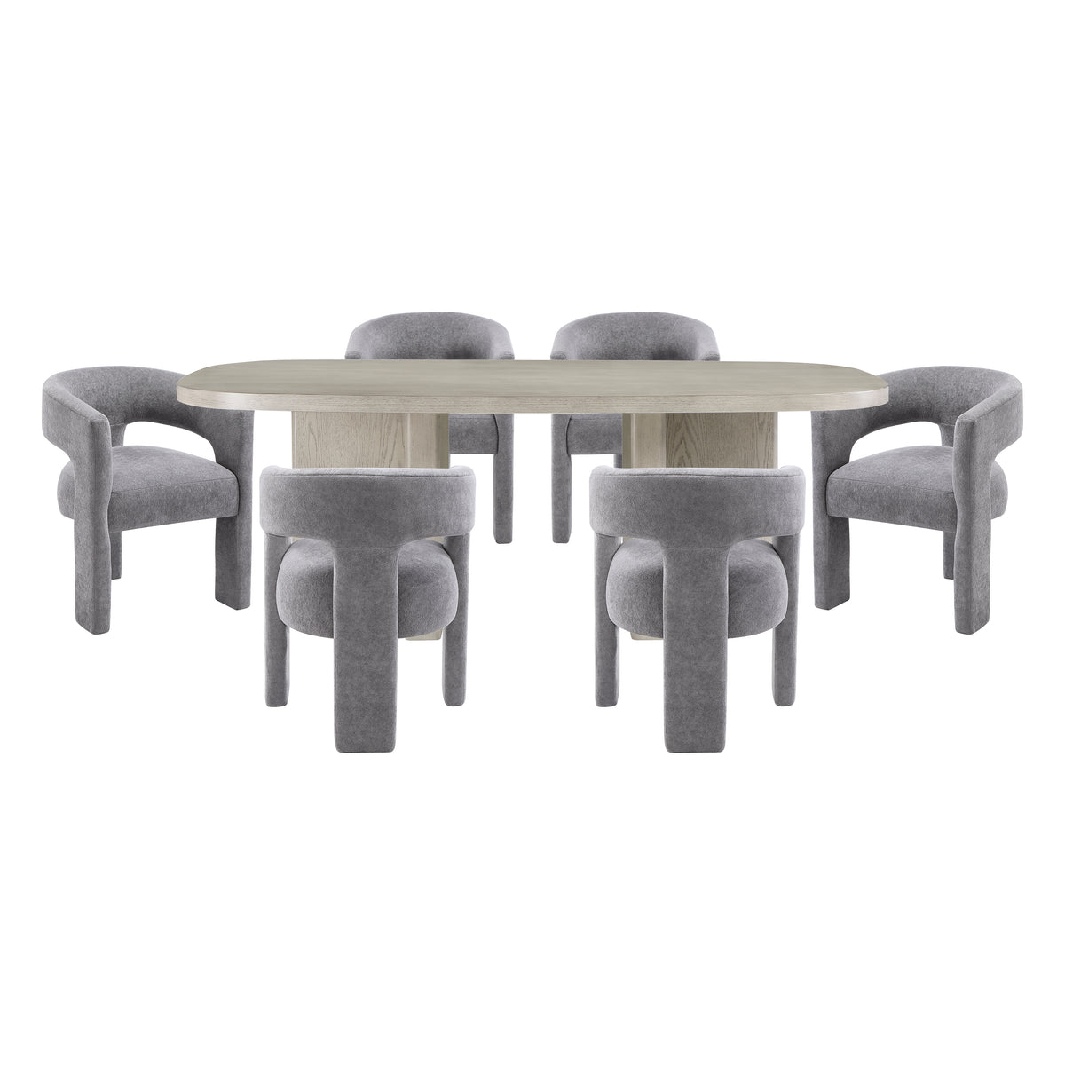 Marais Beige 7pc Dining Set - Ornate Home