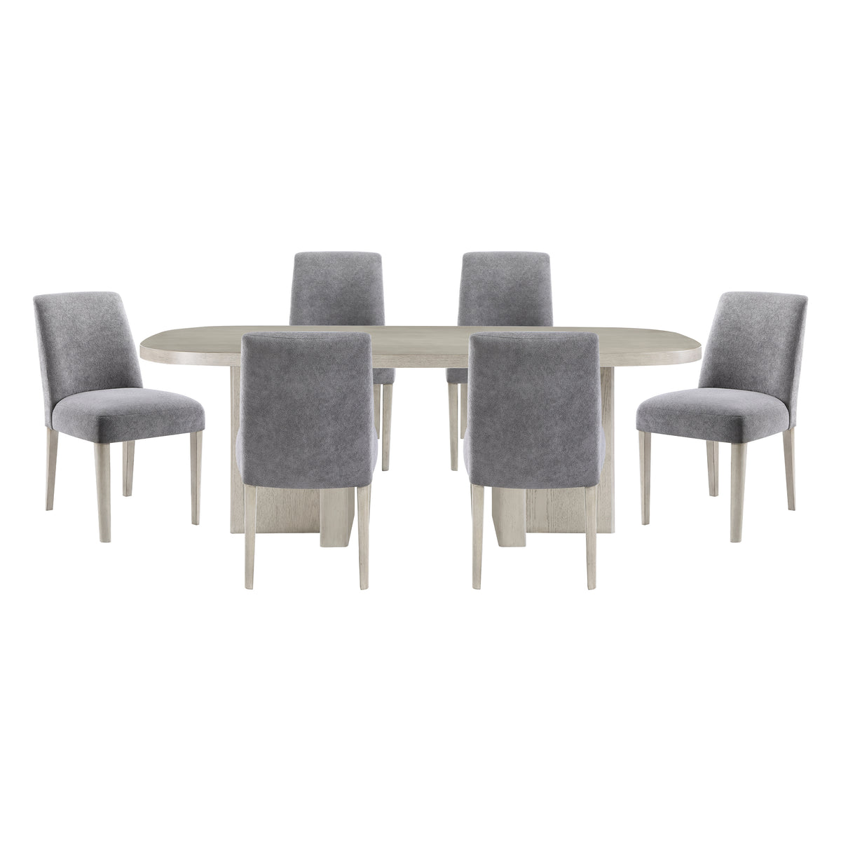 Marais Beige 7pc Dining Set - Ornate Home