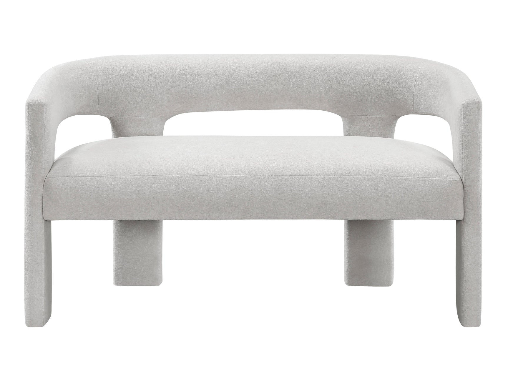 Marais Light Gray Bench - Ornate Home