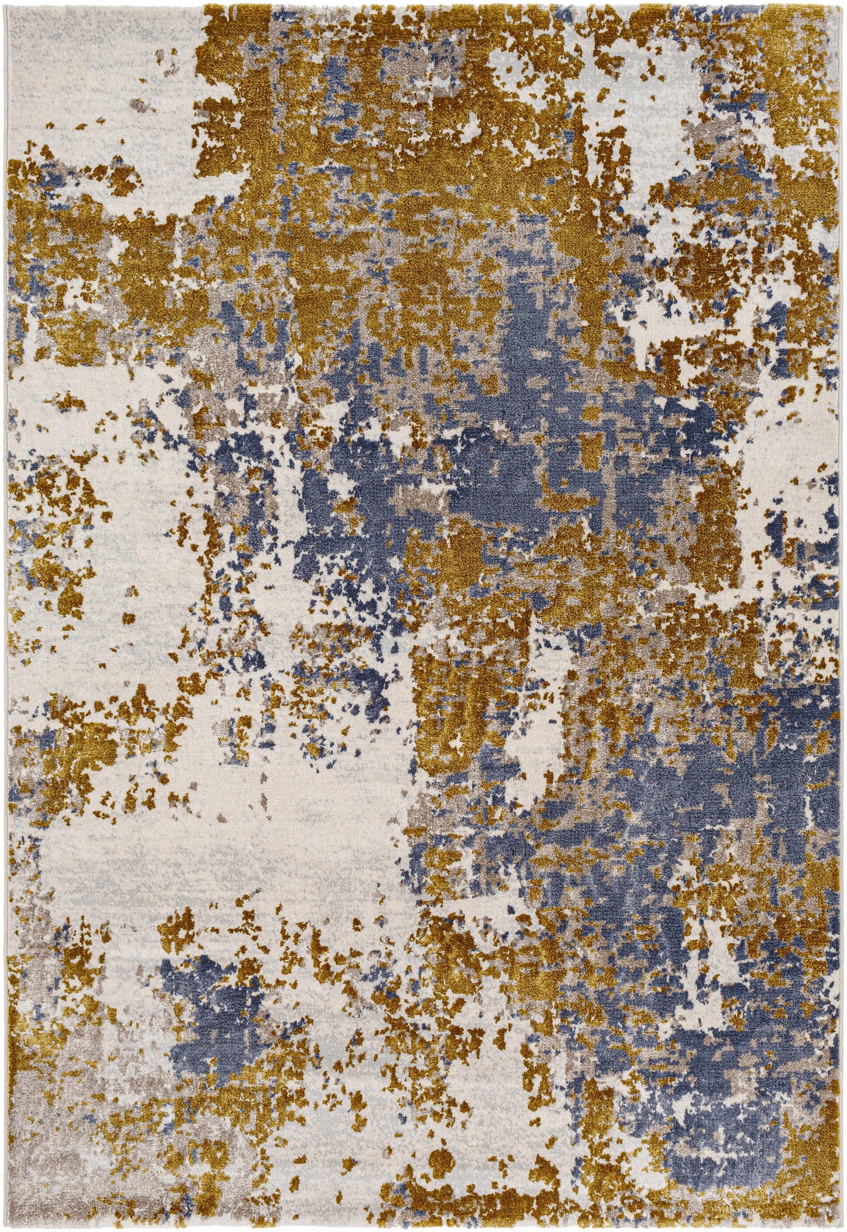 Maralal Mustard & Blue Area Rug - Clearance - Ornate Home