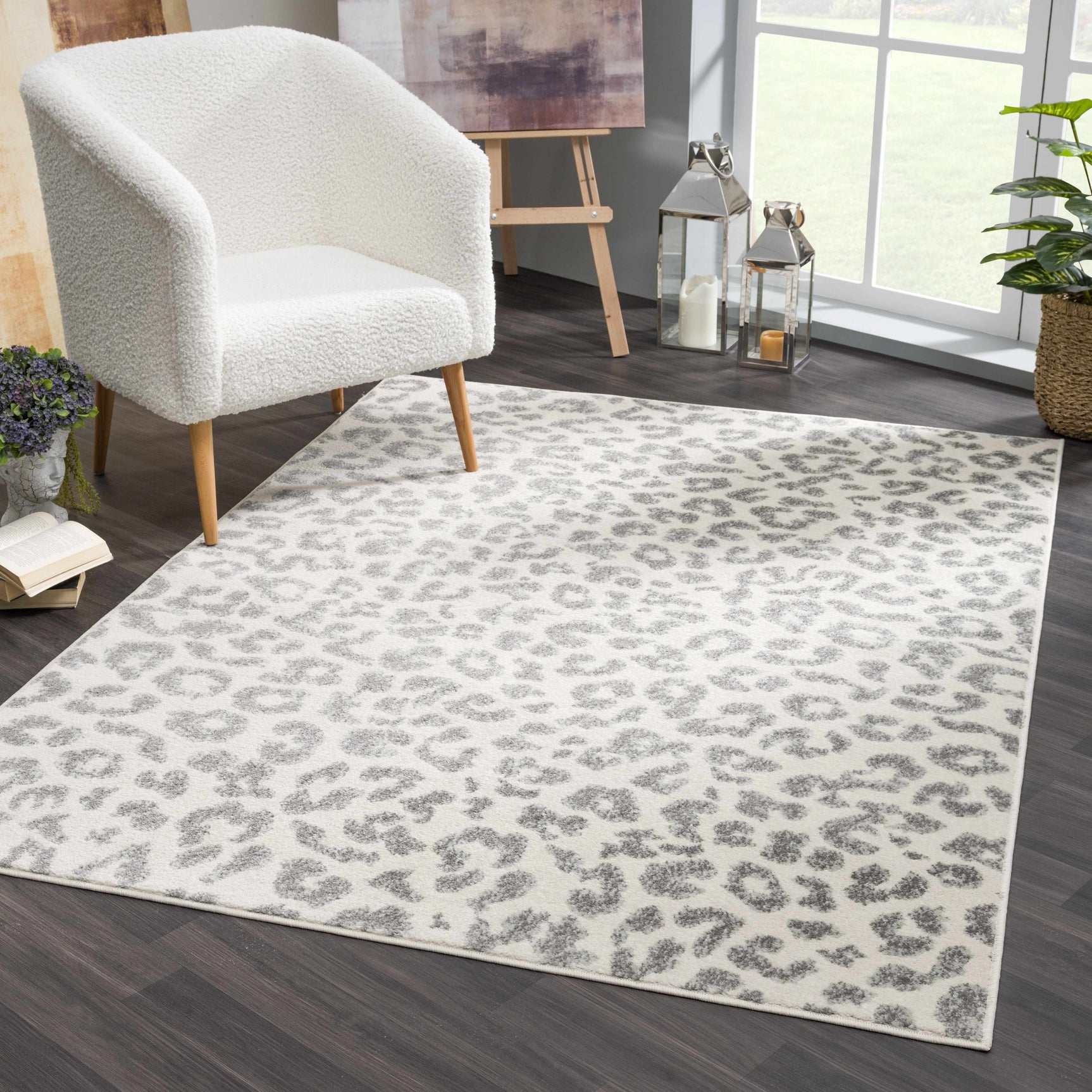 Marash Leopard Print KMRSH-4612 Area Rug - Clearance - Ornate Home