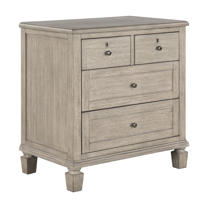 Marceline Tan 4 Drawers Nightstand - Ornate Home
