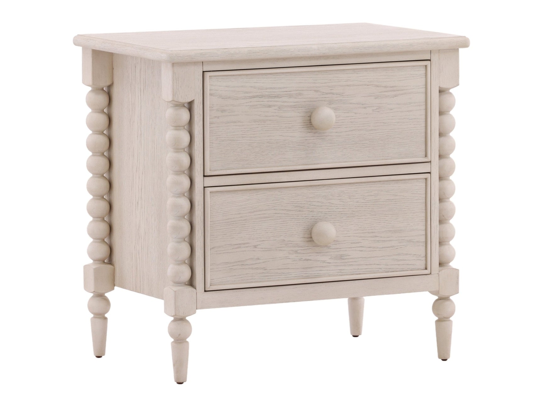 Marcellina Whitewash Nightstand - Ornate Home