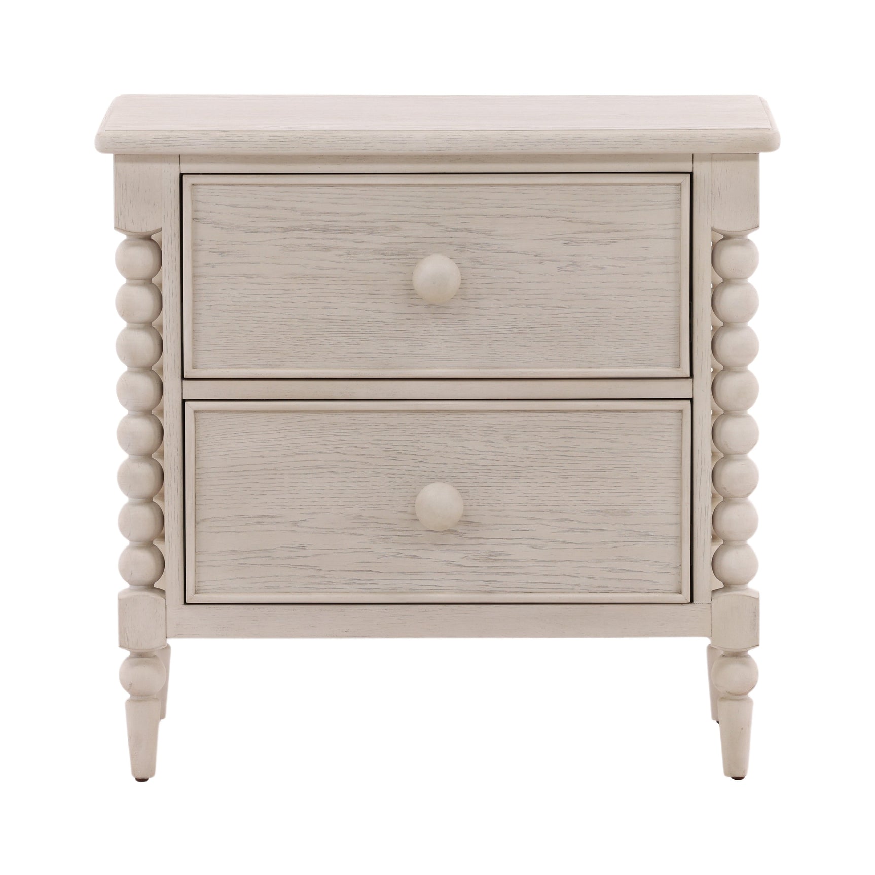 Marcellina Whitewash Nightstand - Ornate Home