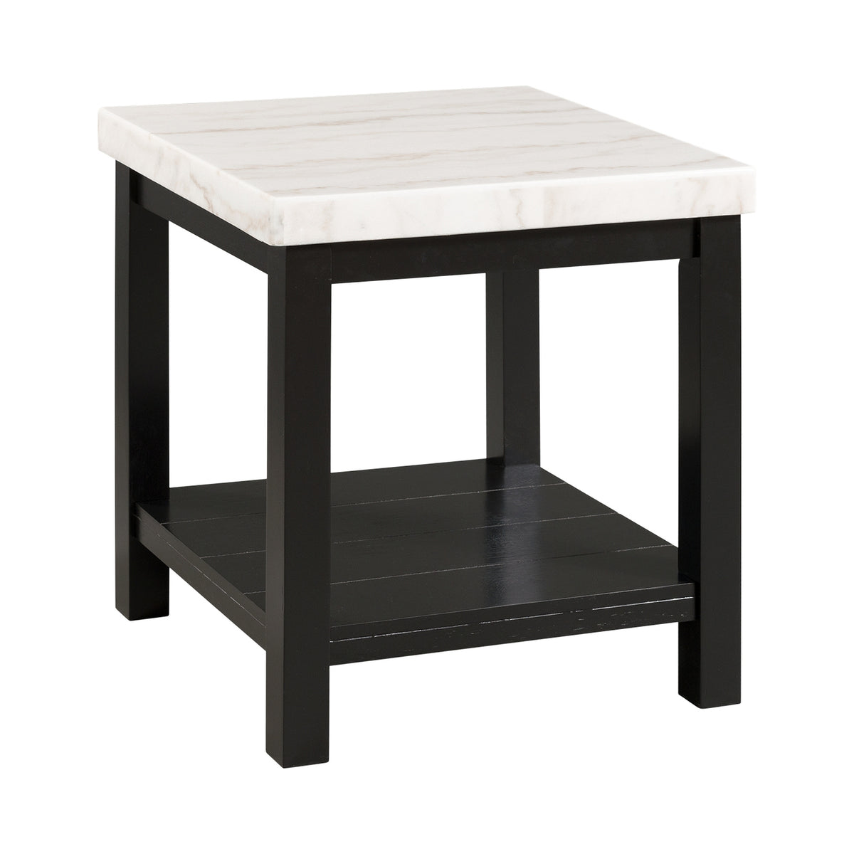 Marcello White End Table - Ornate Home