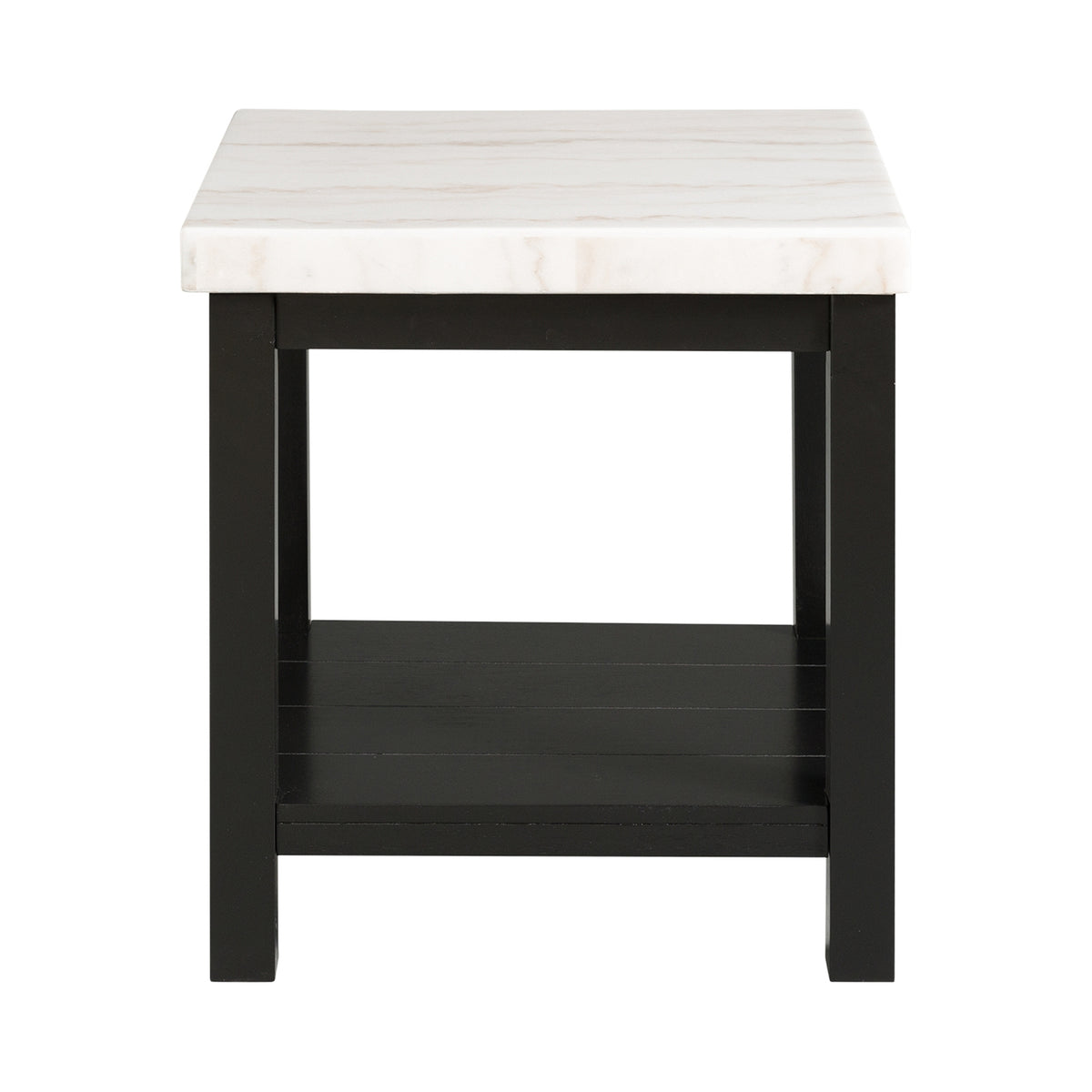 Marcello White End Table - Ornate Home