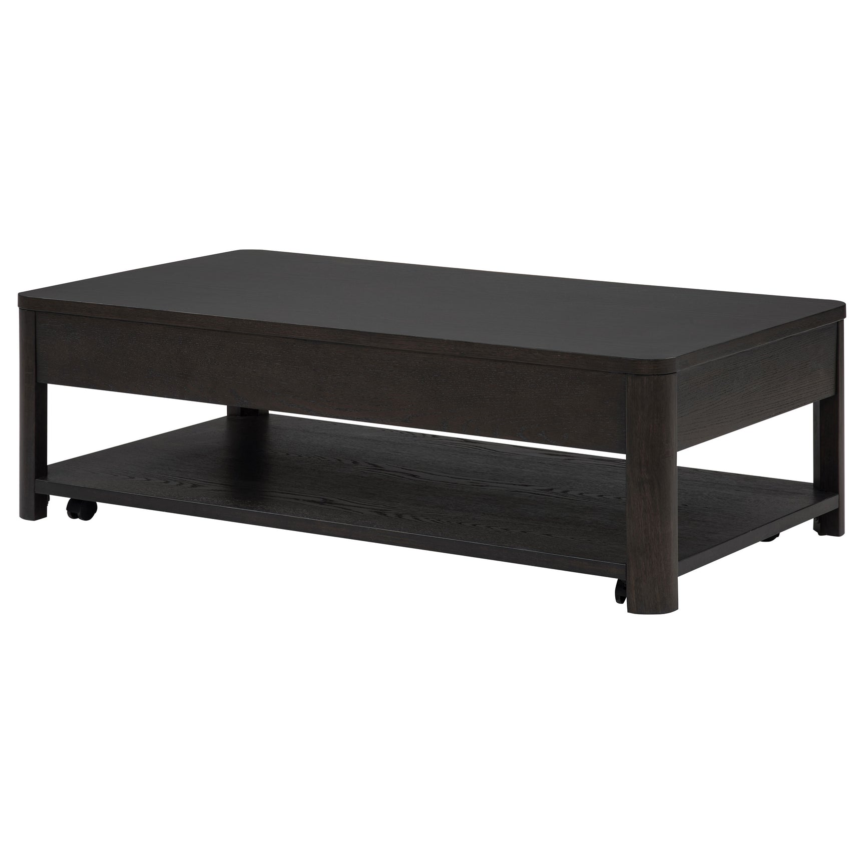 Marcelo Coffee Wood Table with 2 Drawers and Shelf - Ornate Home