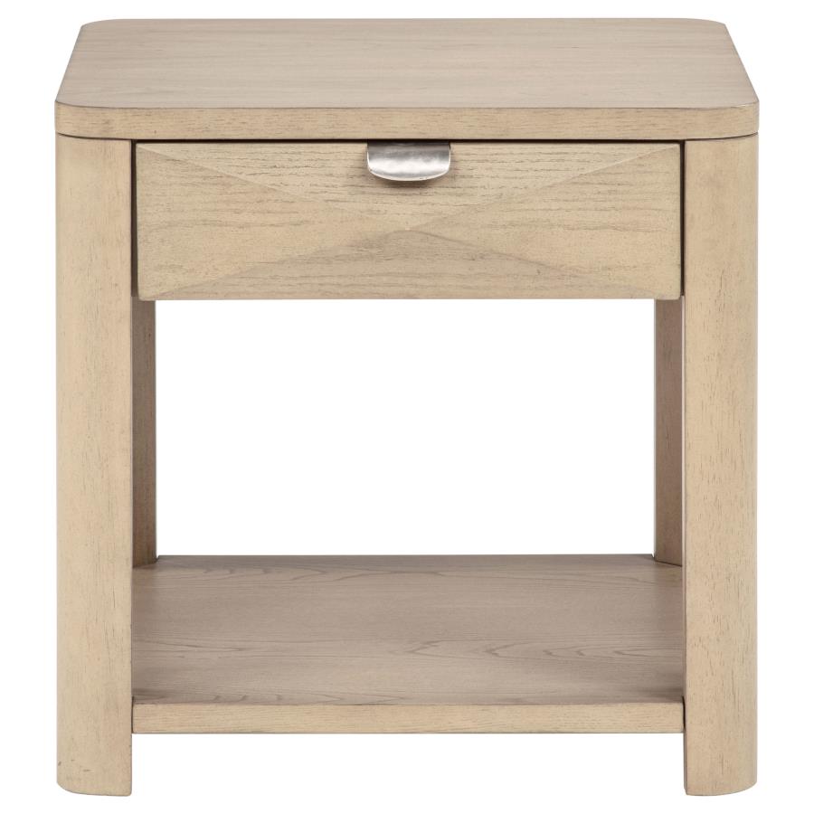Marcelo Light Elm 3-piece Coffee Table Set with Storage - Ornate Home