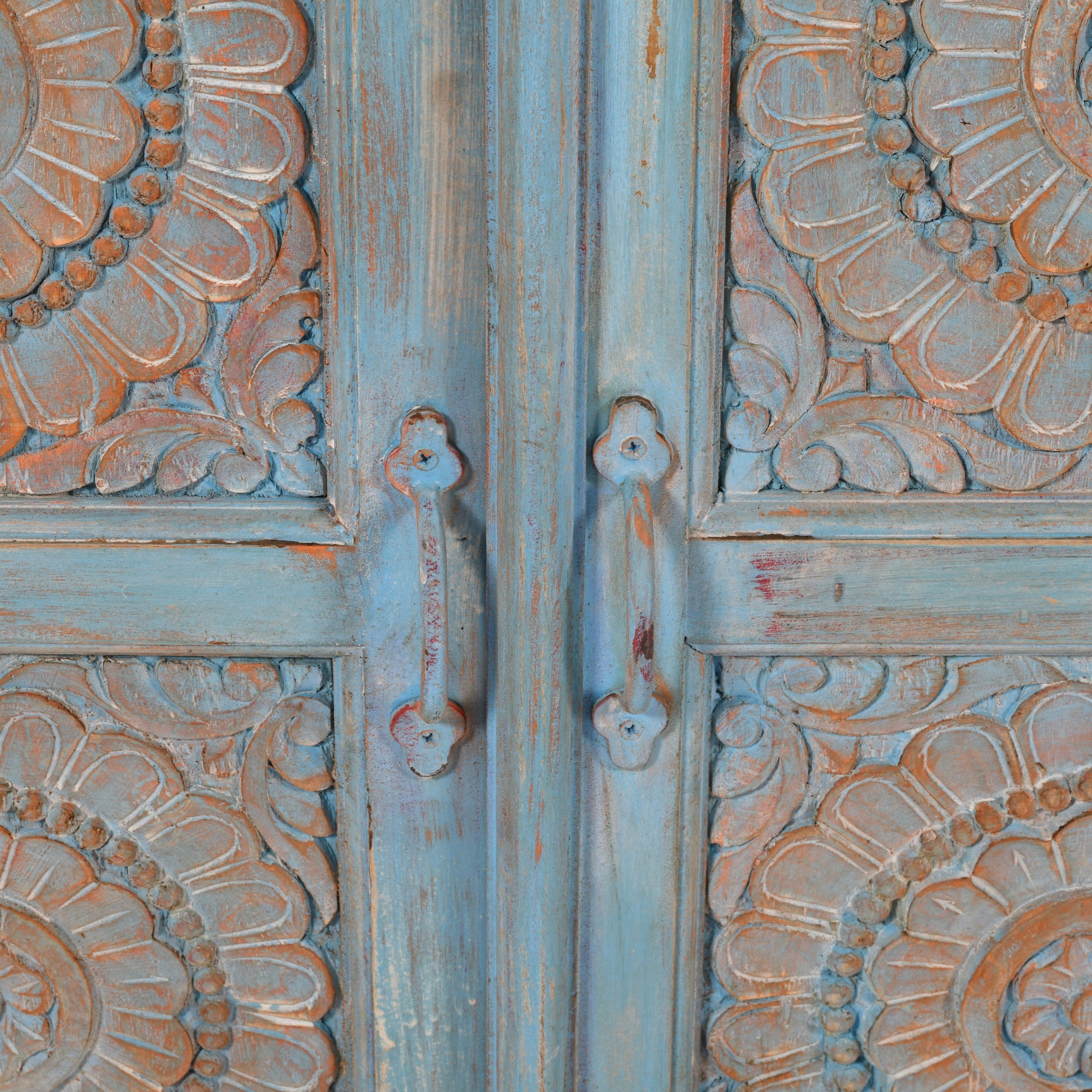Marchand Blue Accent Cabinet - Ornate Home