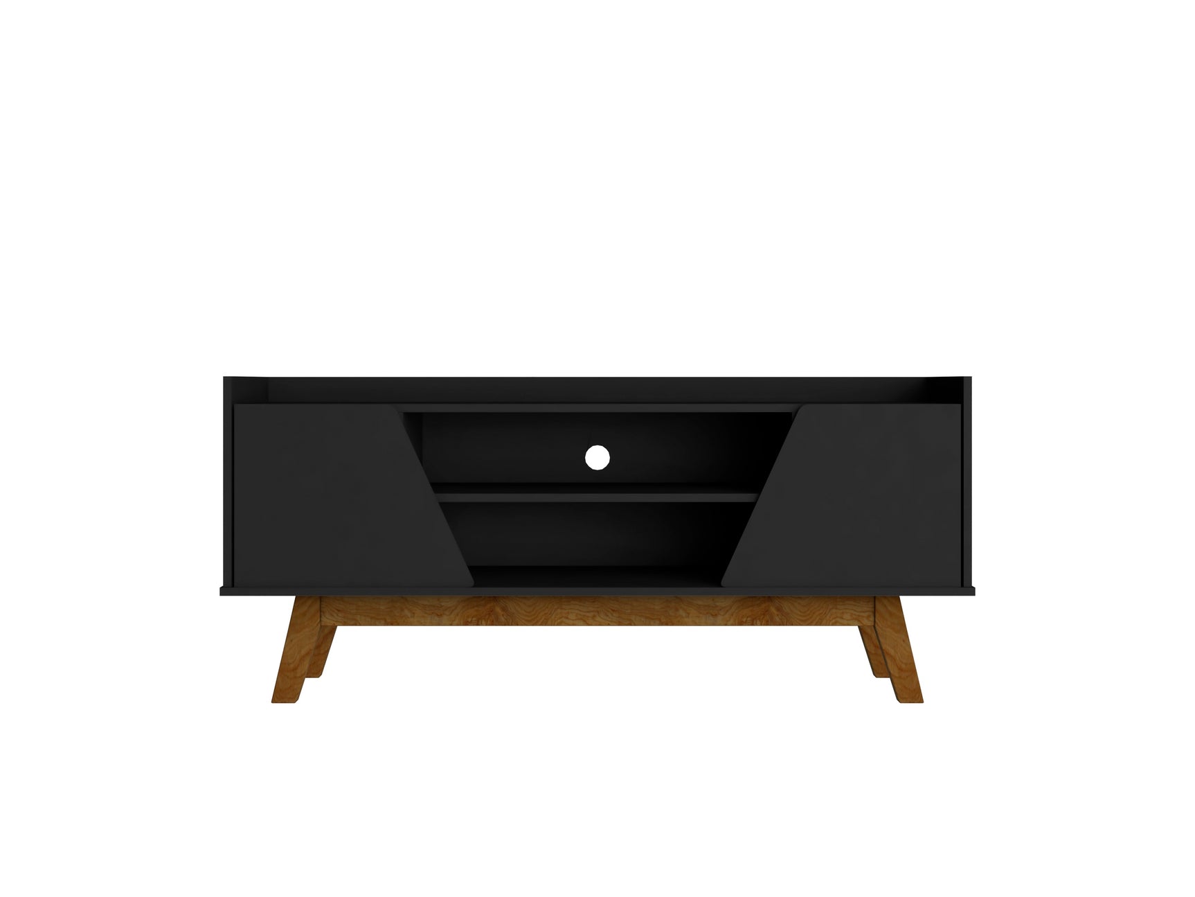 Marcus 53.14 TV Stand in Matte Black - Ornate Home