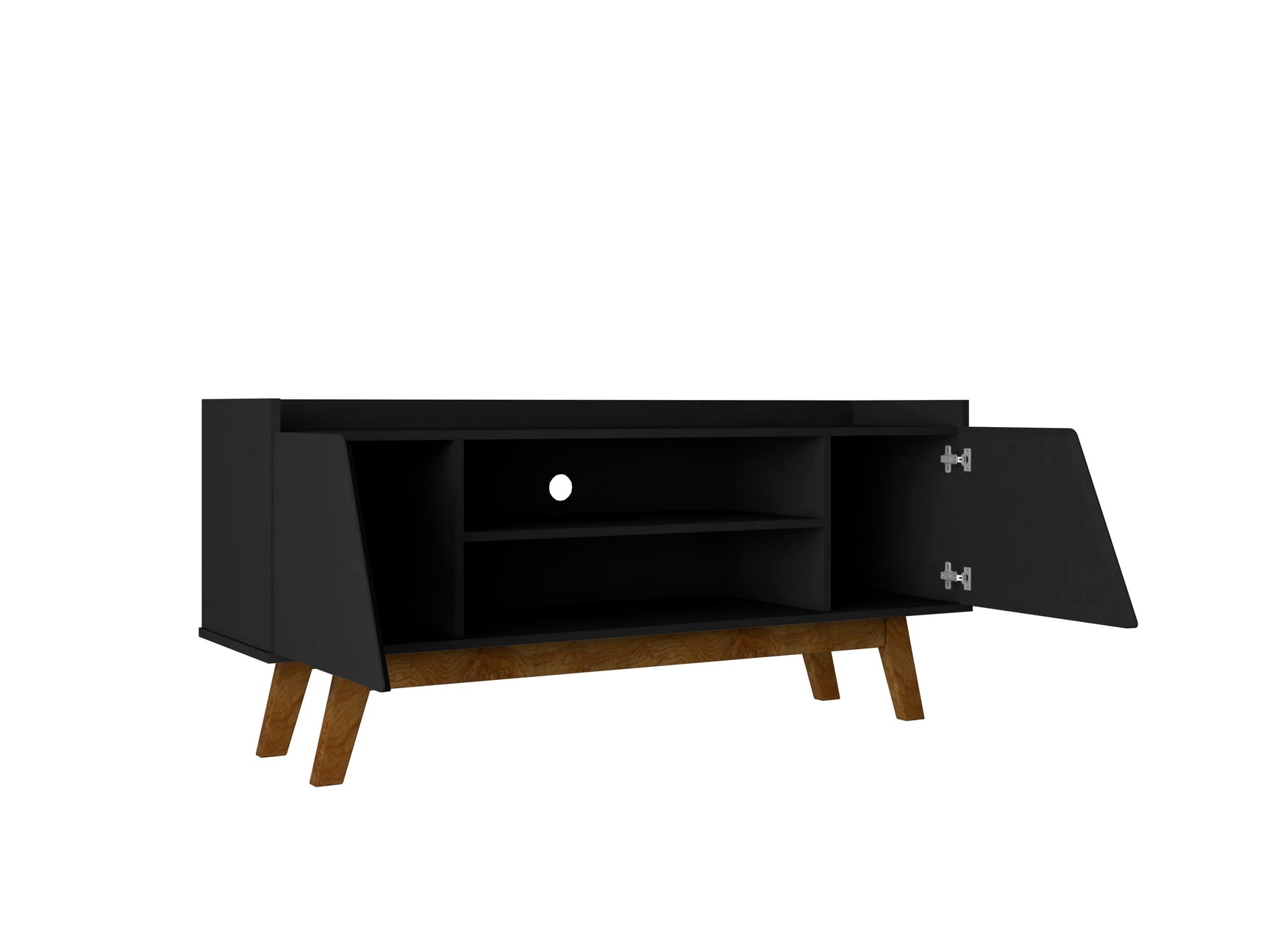 Marcus 53.14 TV Stand in Matte Black - Ornate Home