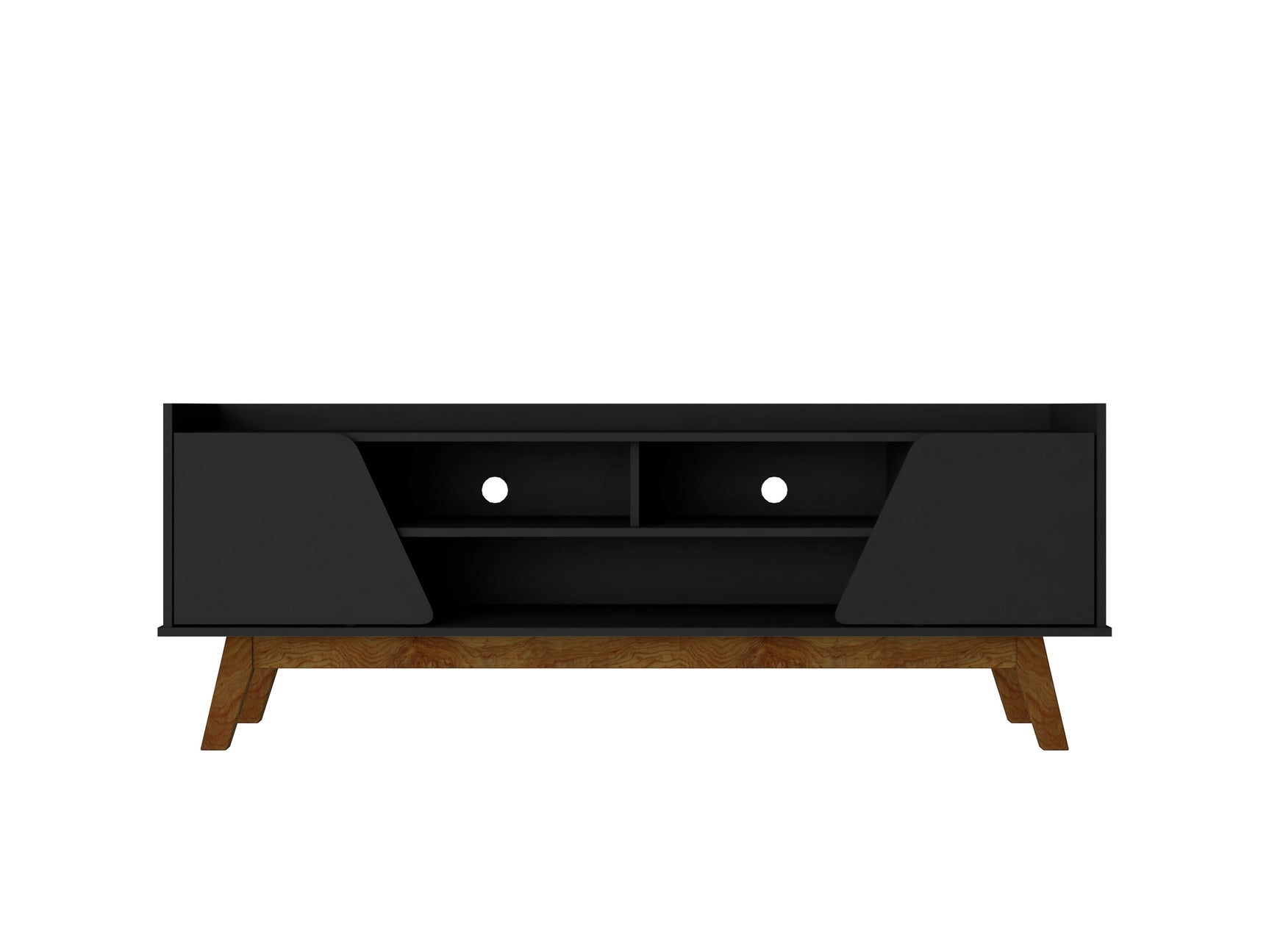 Marcus 62.99 TV Stand in Matte Black - Ornate Home