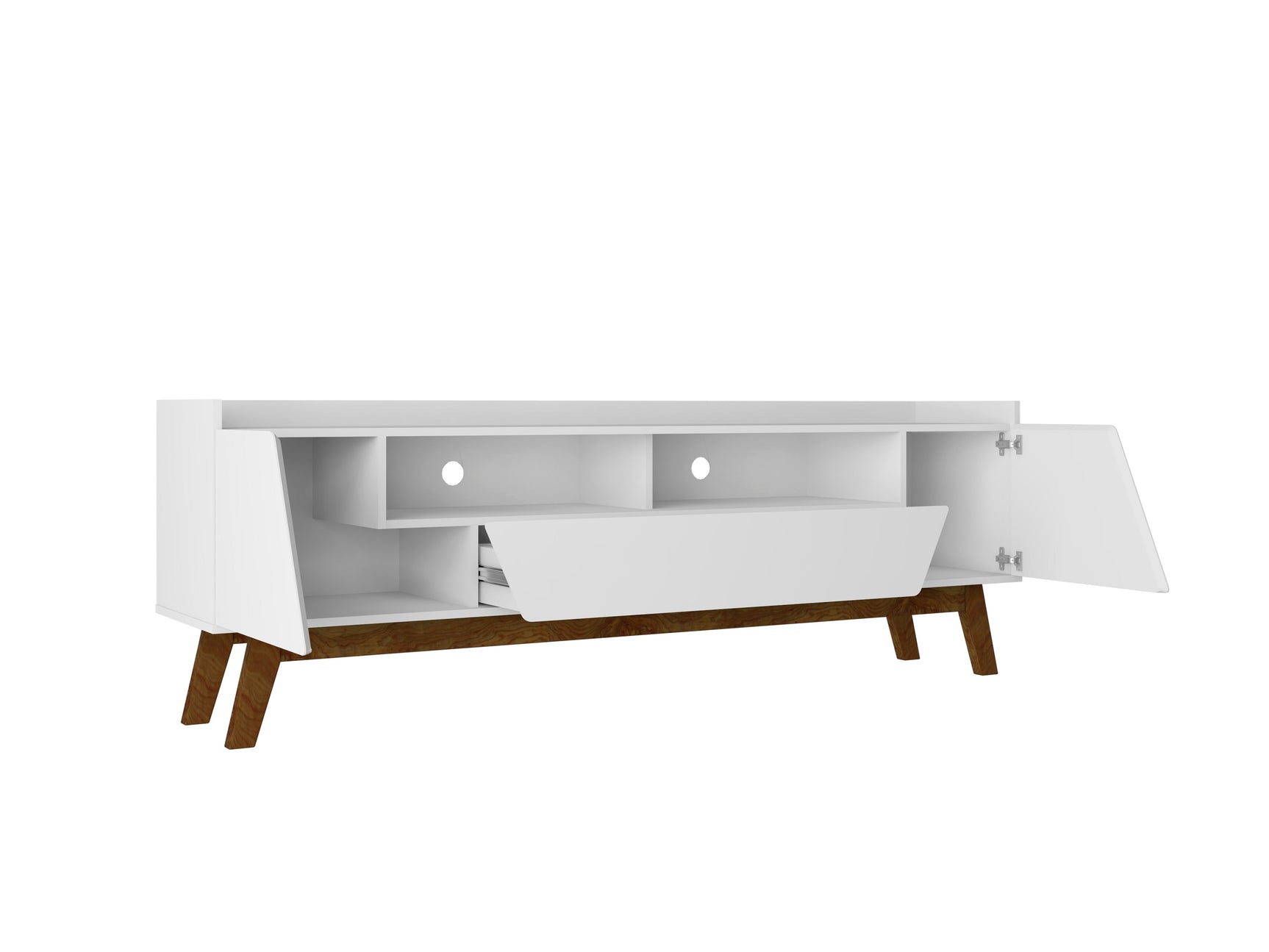 Marcus 70.86 TV Stand in White - Ornate Home