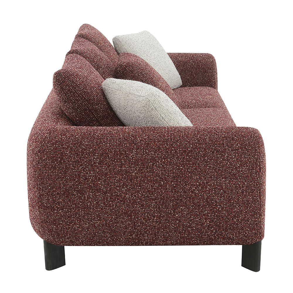 Mardi Maroon Sofa - Ornate Home