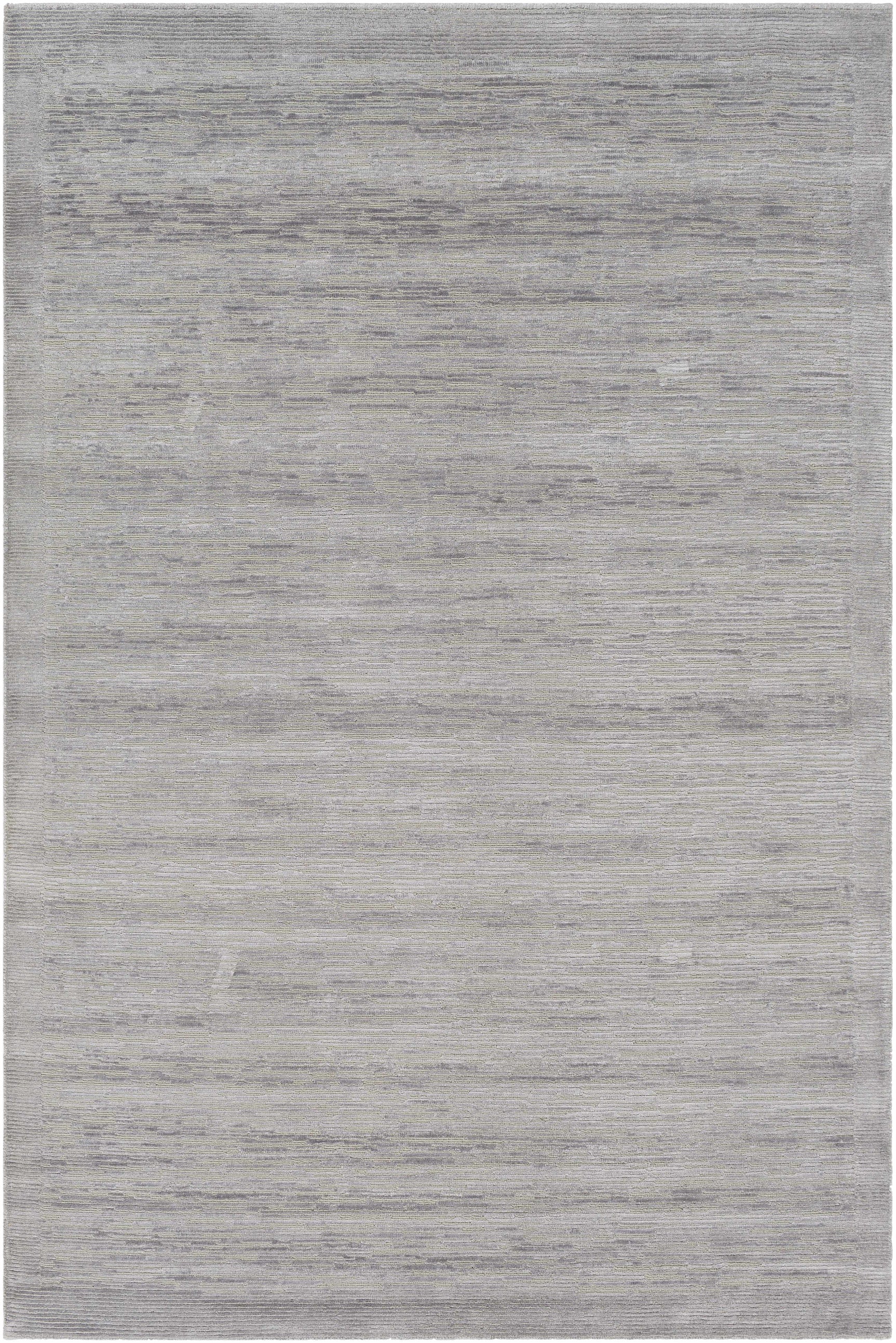 Mardi Silver Premium Wool&Silk Area Rug - Clearance - Ornate Home