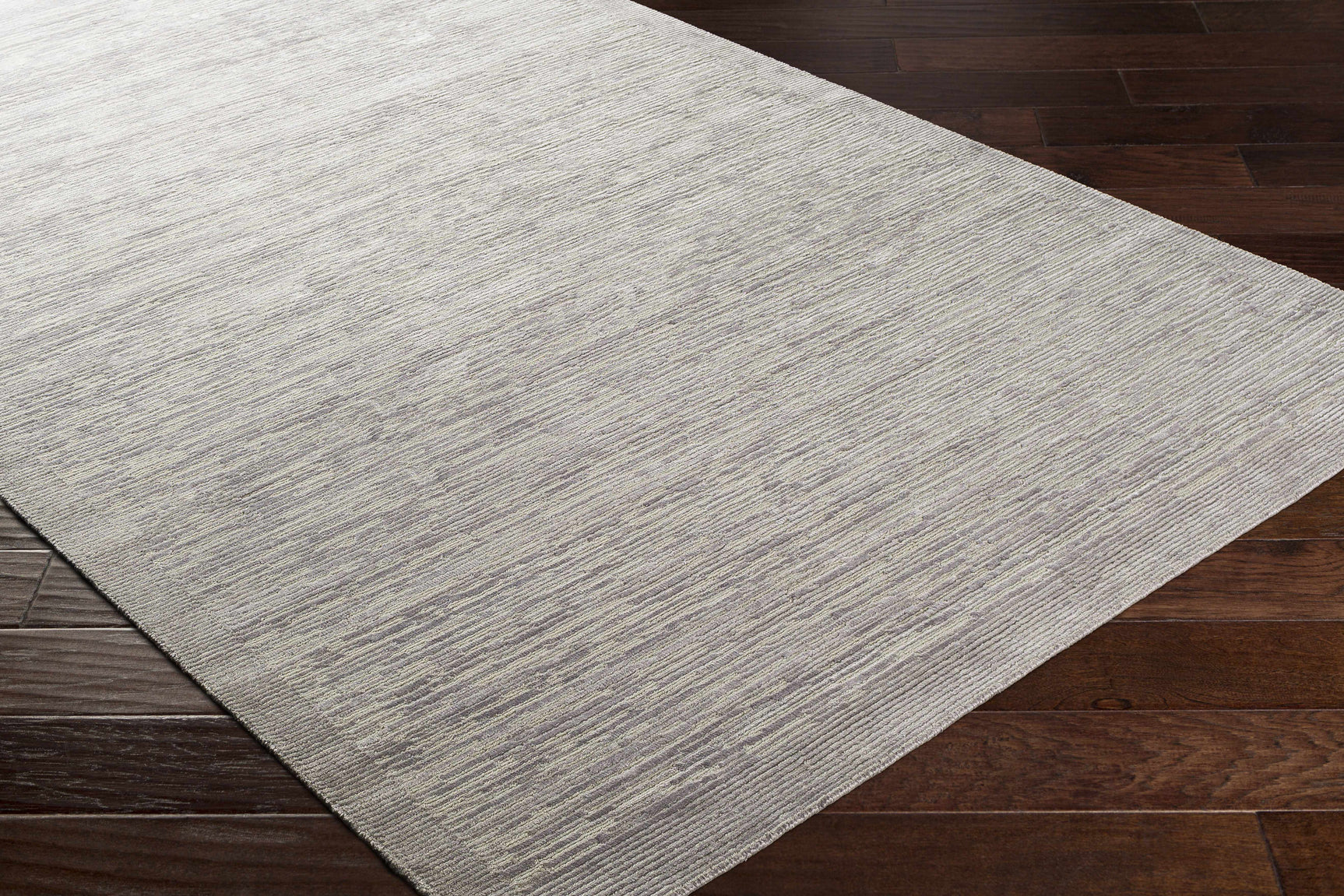 Mardi Silver Premium Wool&Silk Area Rug - Clearance - Ornate Home