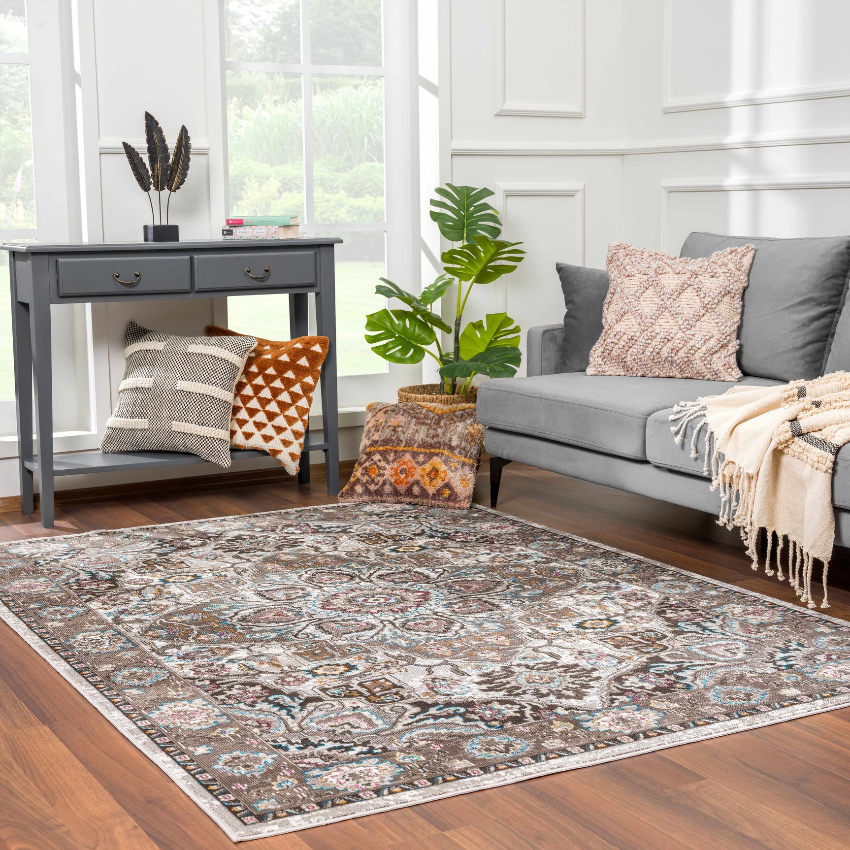 Mardin Brown Area Rug - Clearance - Ornate Home