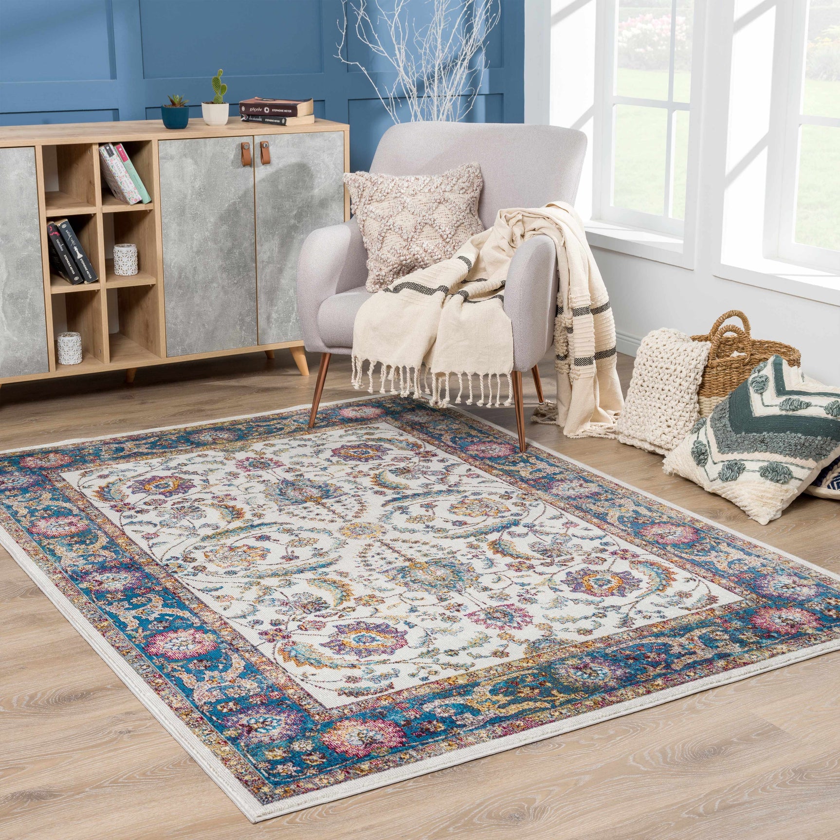 Mardina Colorful Area Rug - Clearance - Ornate Home