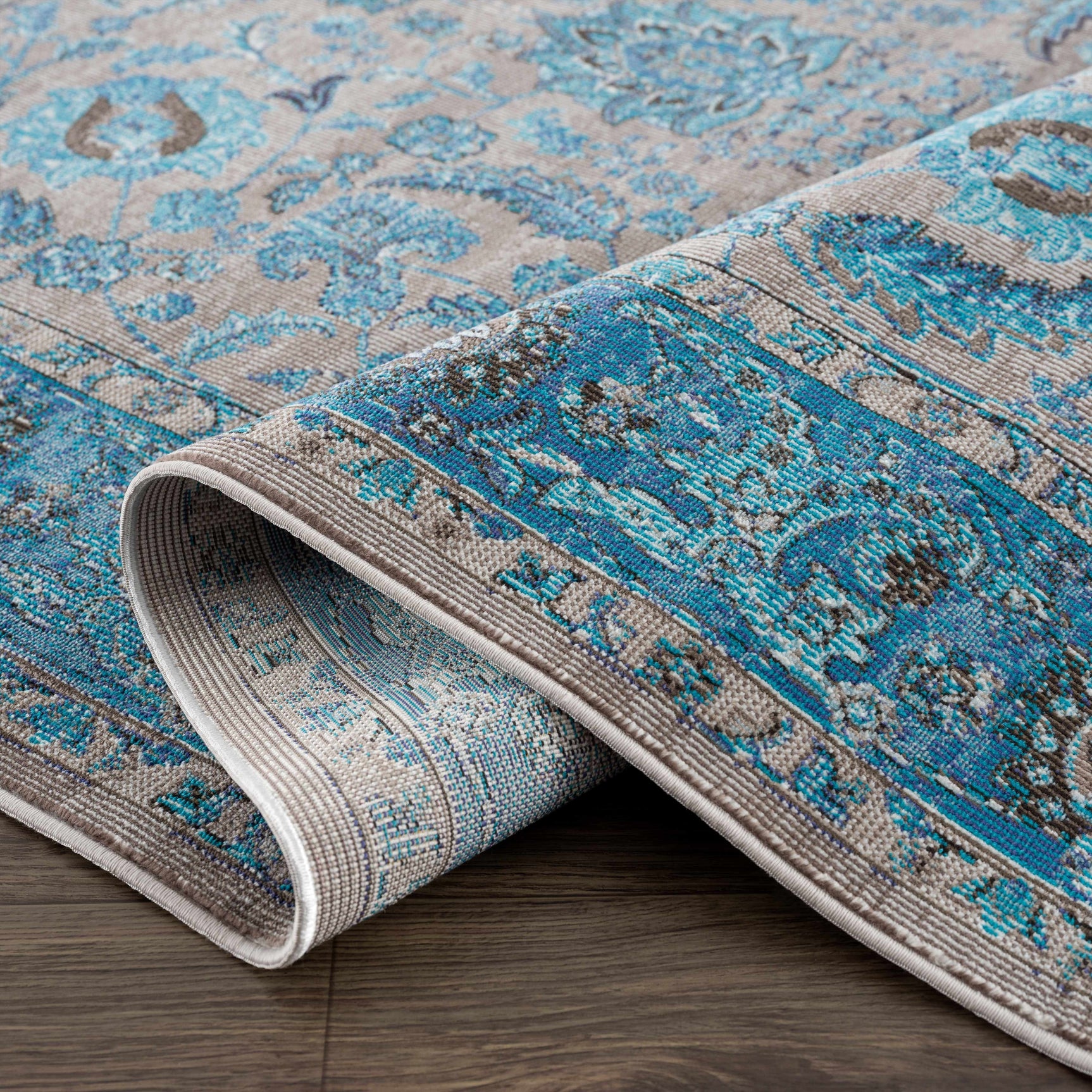 Mardina Turquoise Area Rug - Clearance - Ornate Home