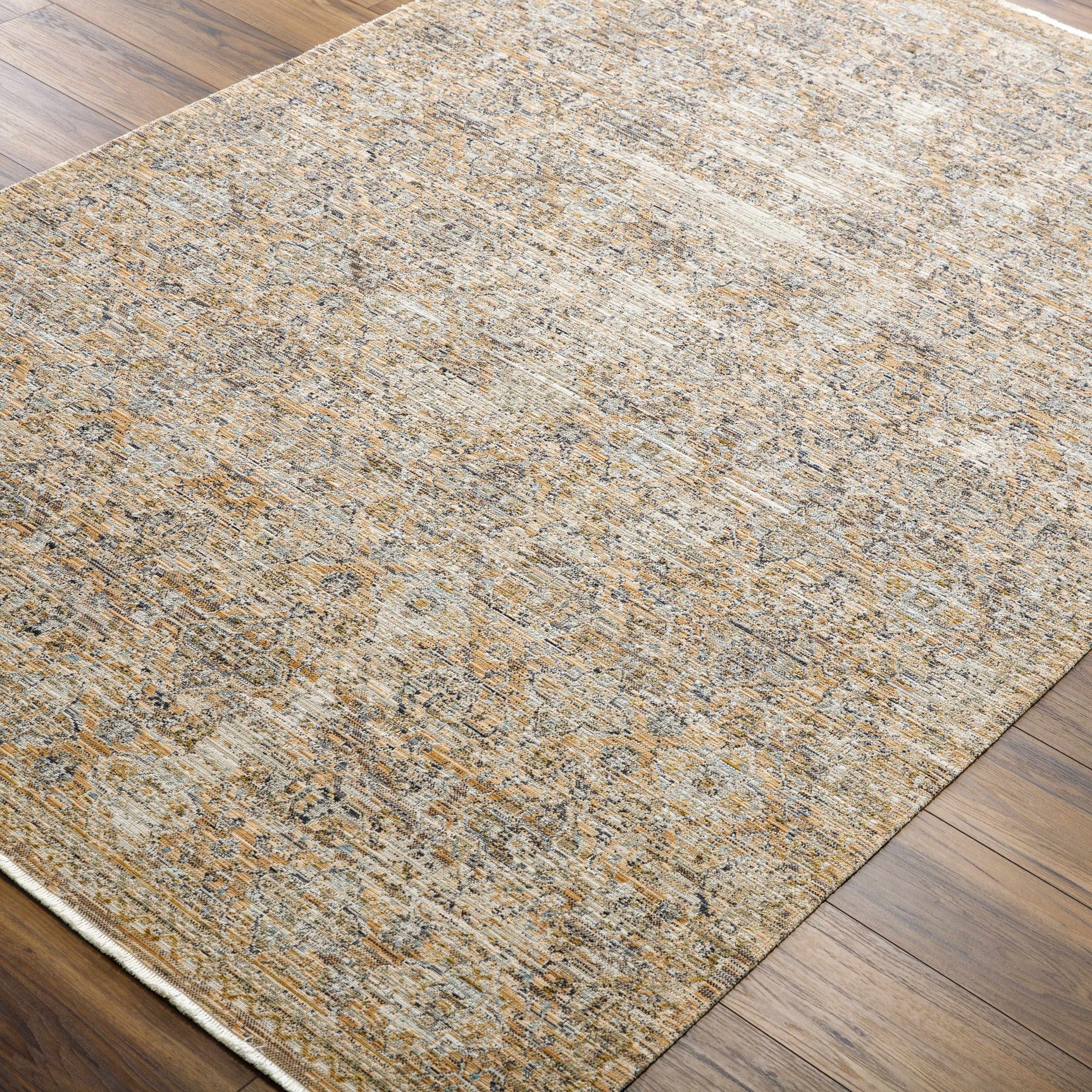Margaret Beige & Blue Washable Outdoor Rug - Becki Owens x Livabliss - Clearance - Ornate Home