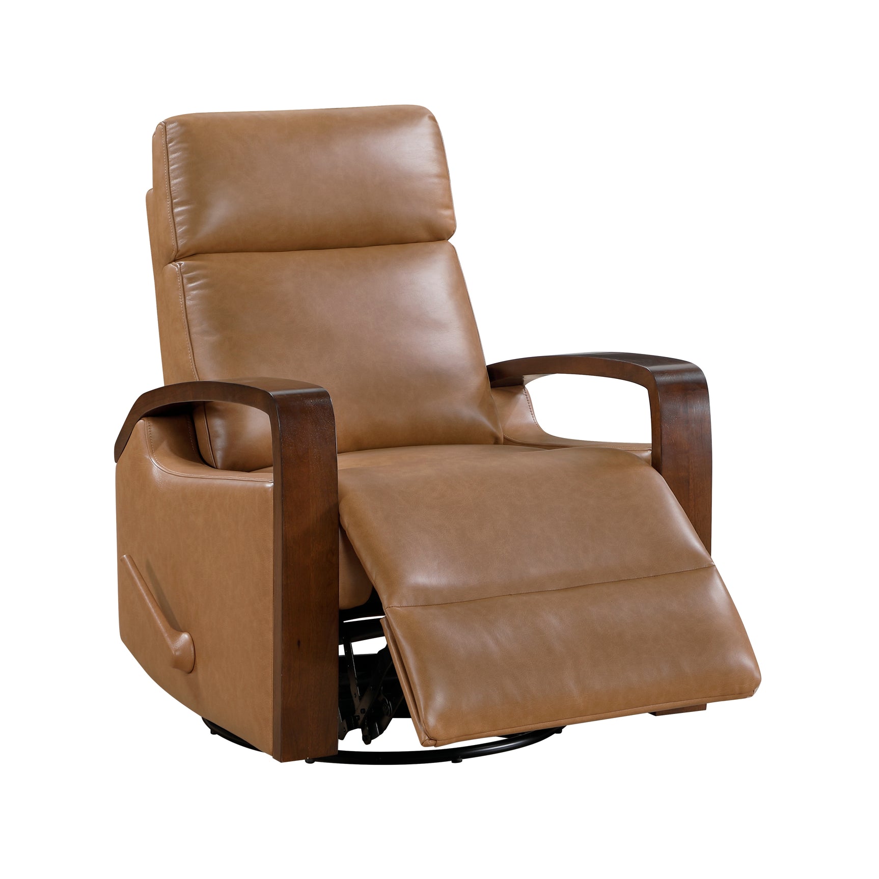 Margerie Camel Swivel Glider Reclining Chair - Ornate Home