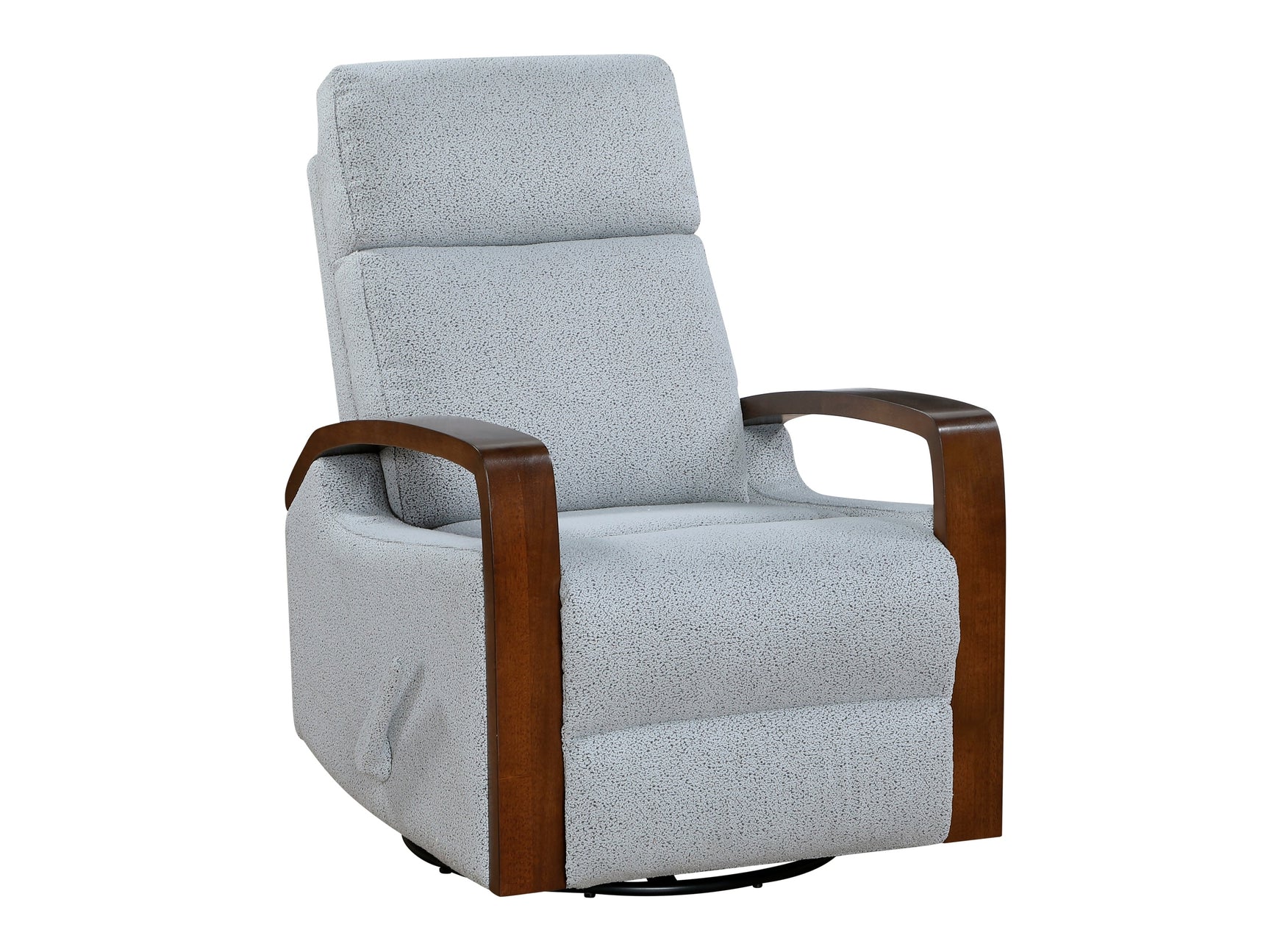 Margerie Gray Swivel Glider Reclining Chair - Ornate Home