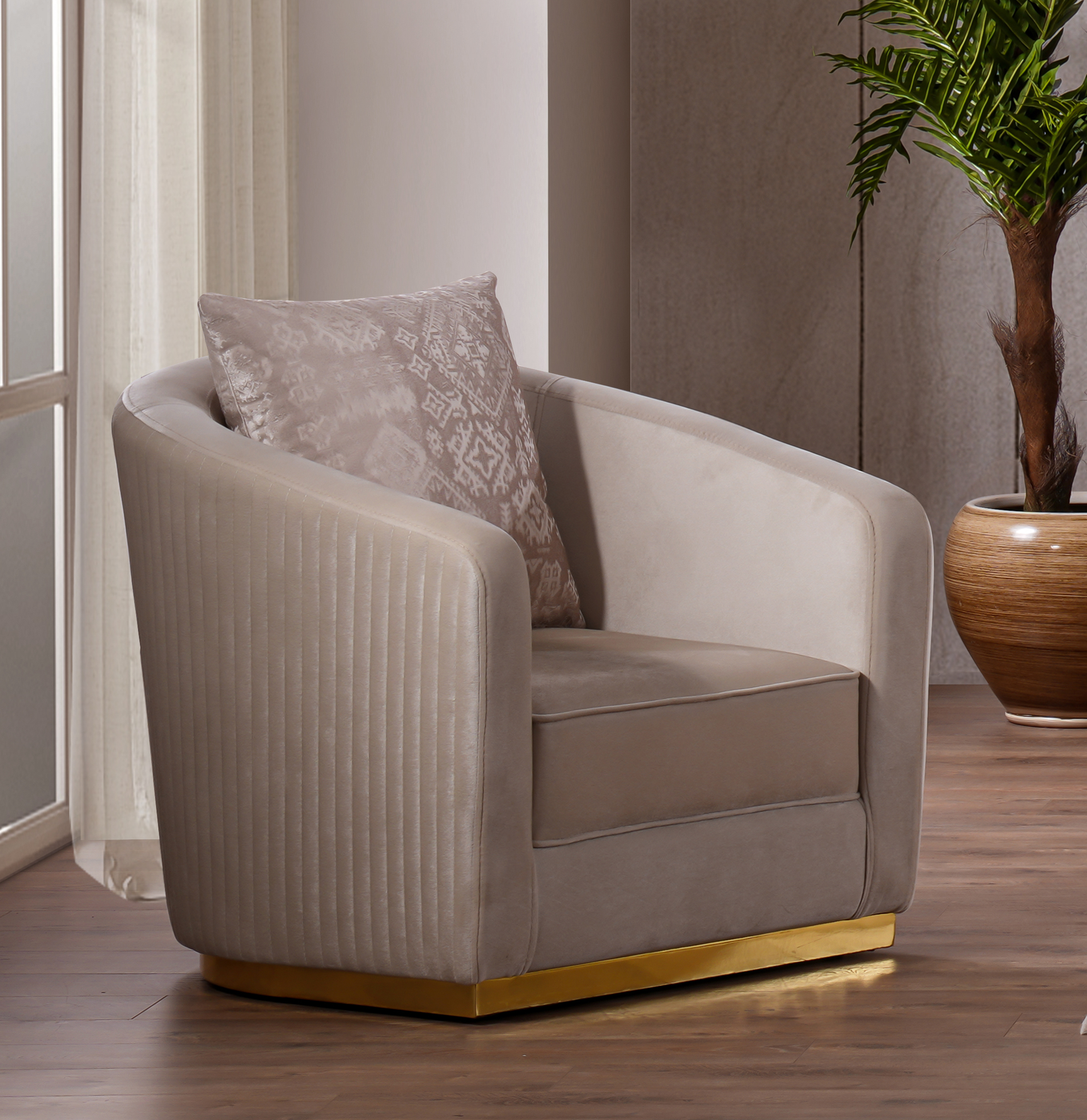 Margo Cream Living Room Set - Ornate Home