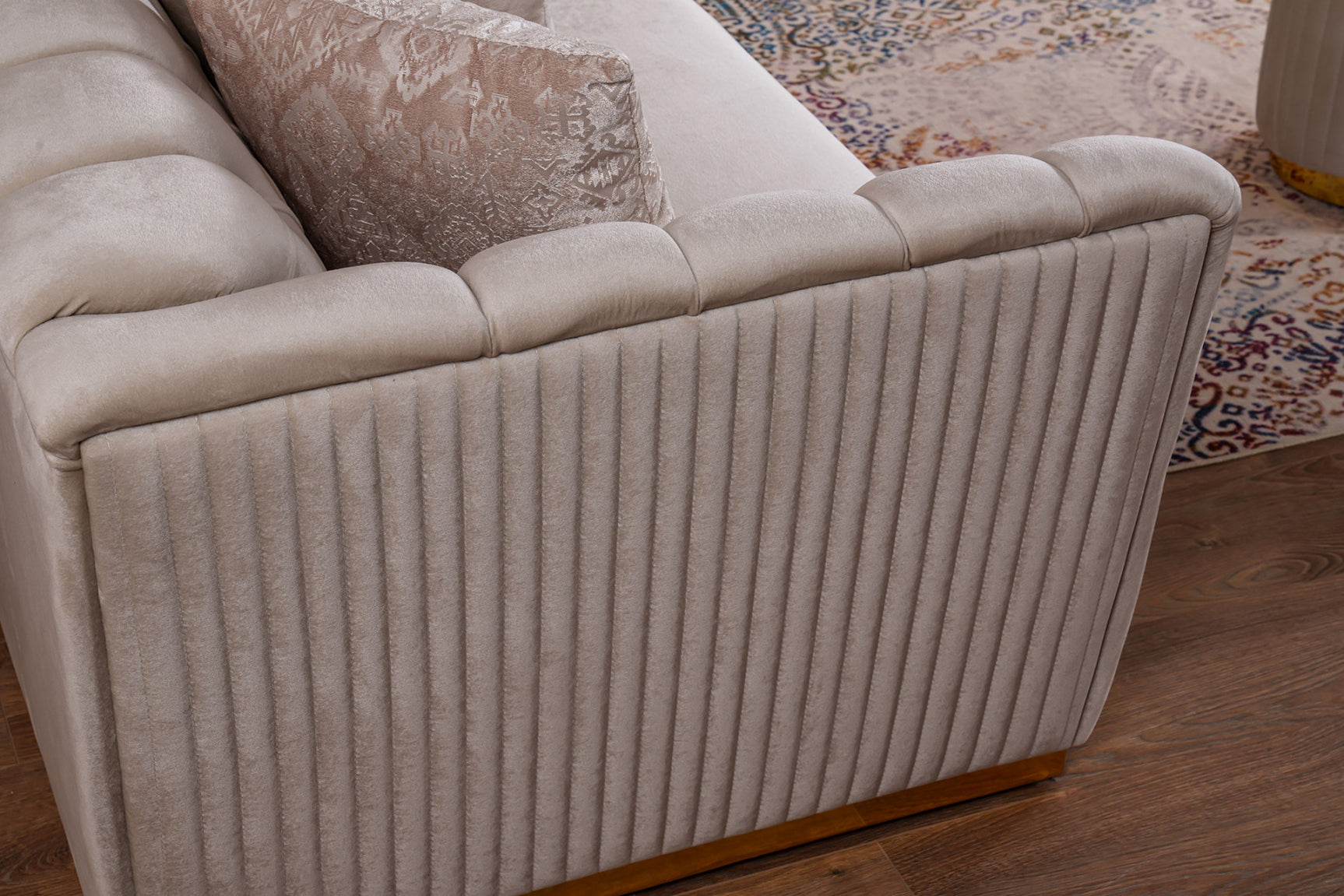 Margo Cream Loveseat - Ornate Home